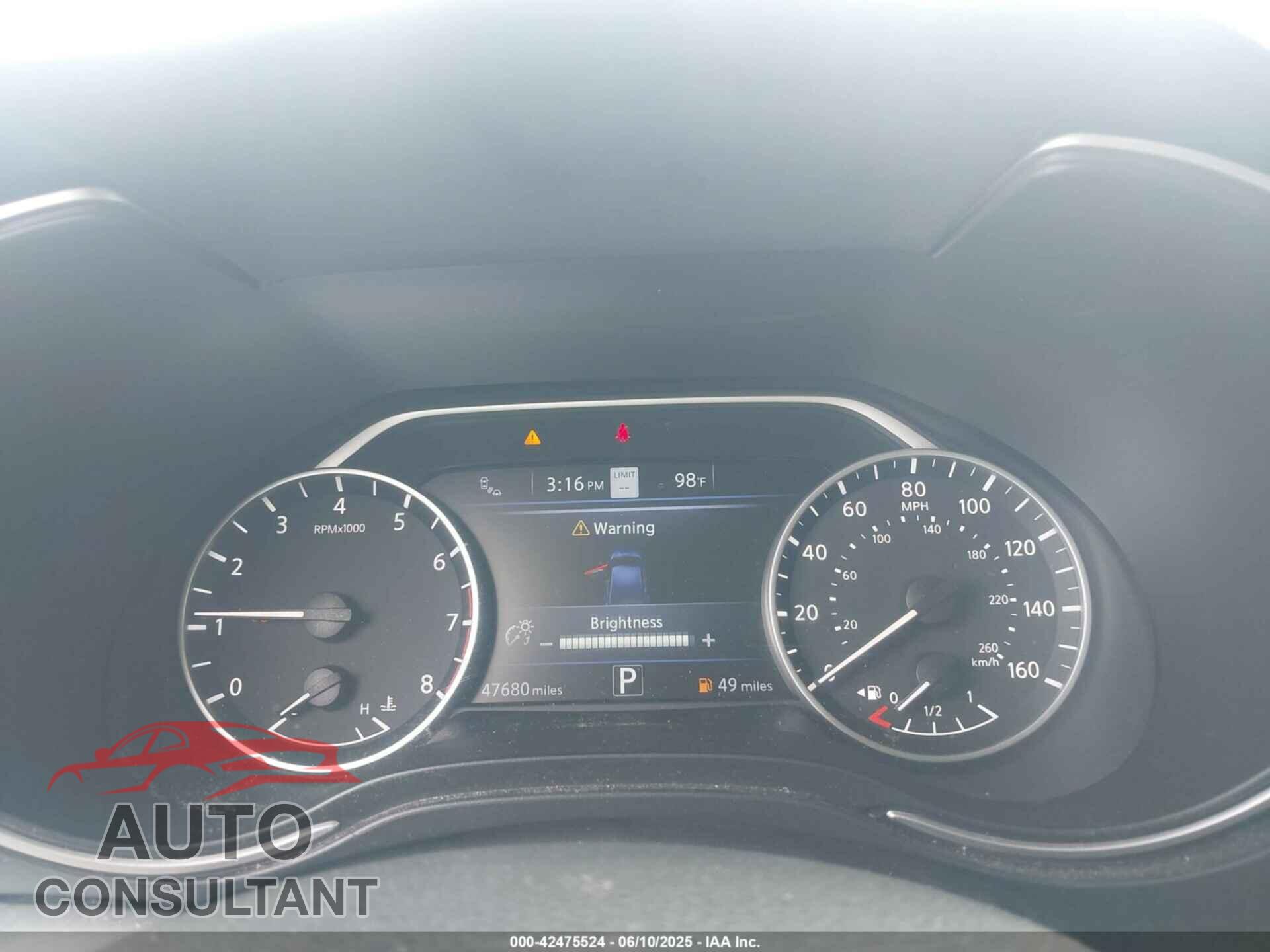 NISSAN MAXIMA 2020 - 1N4AA6CV2LC381788