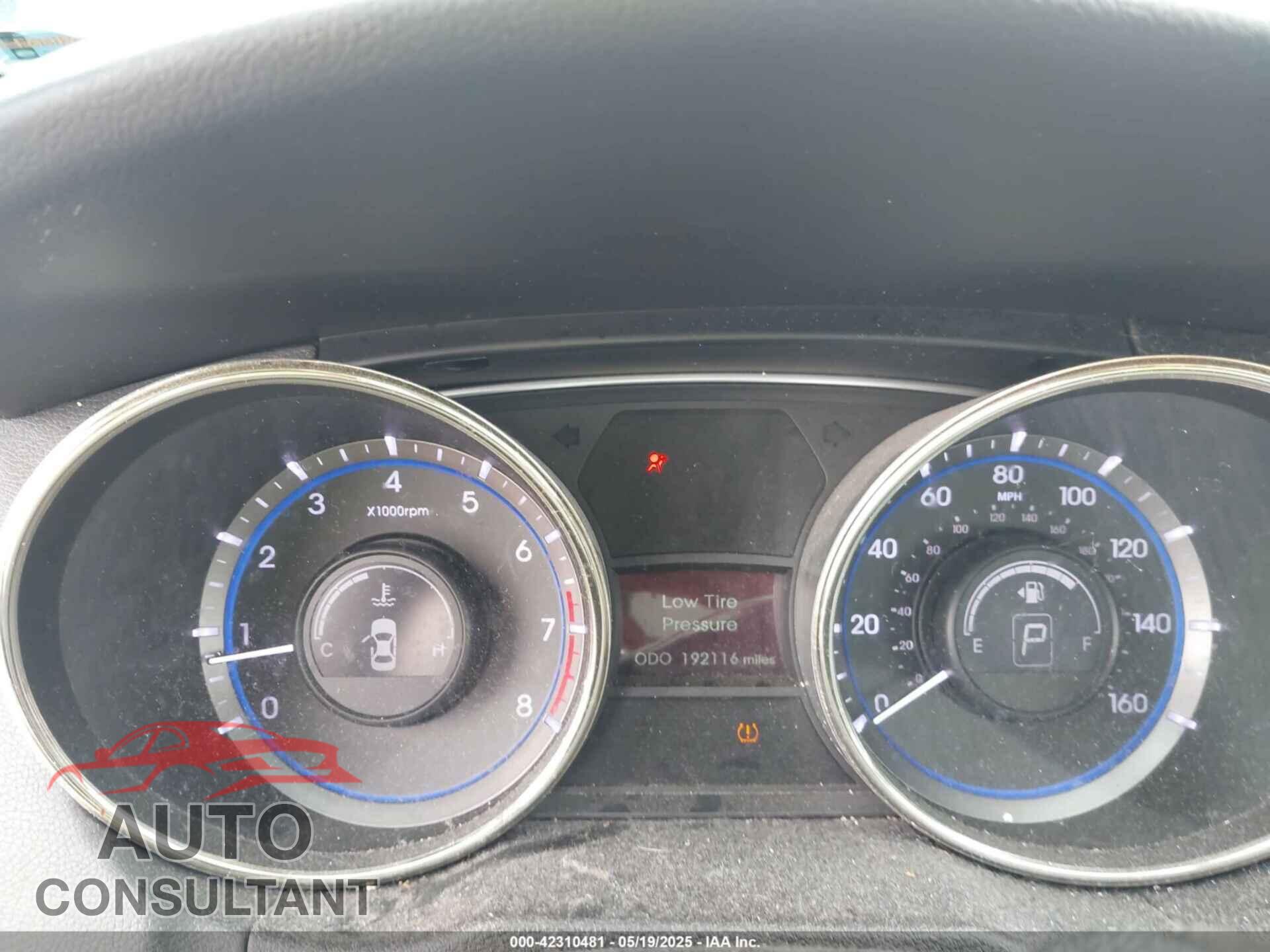 HYUNDAI SONATA 2012 - 5NPEC4ABXCH456373