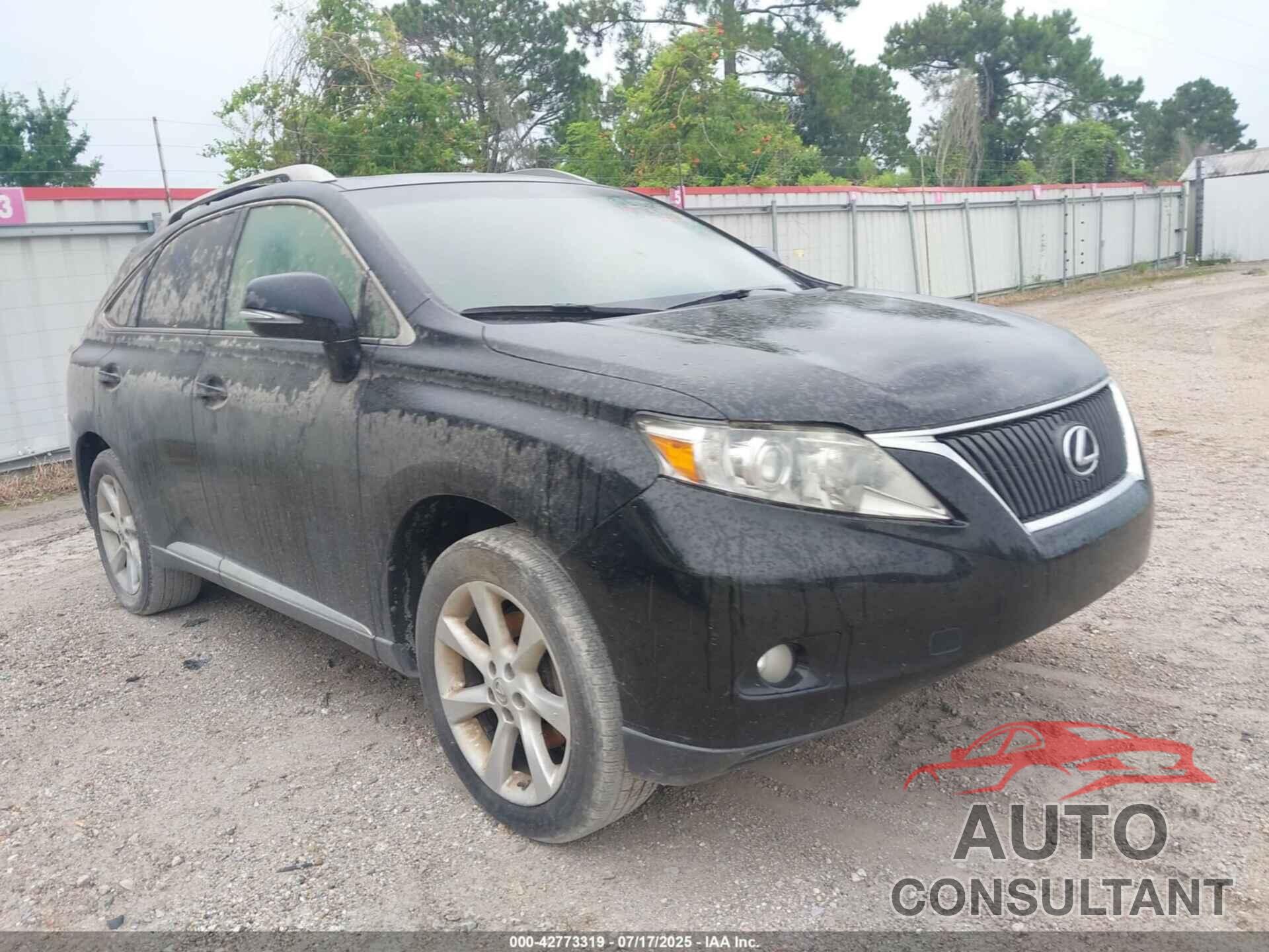 LEXUS RX 350 2010 - 2T2ZK1BA8AC011618