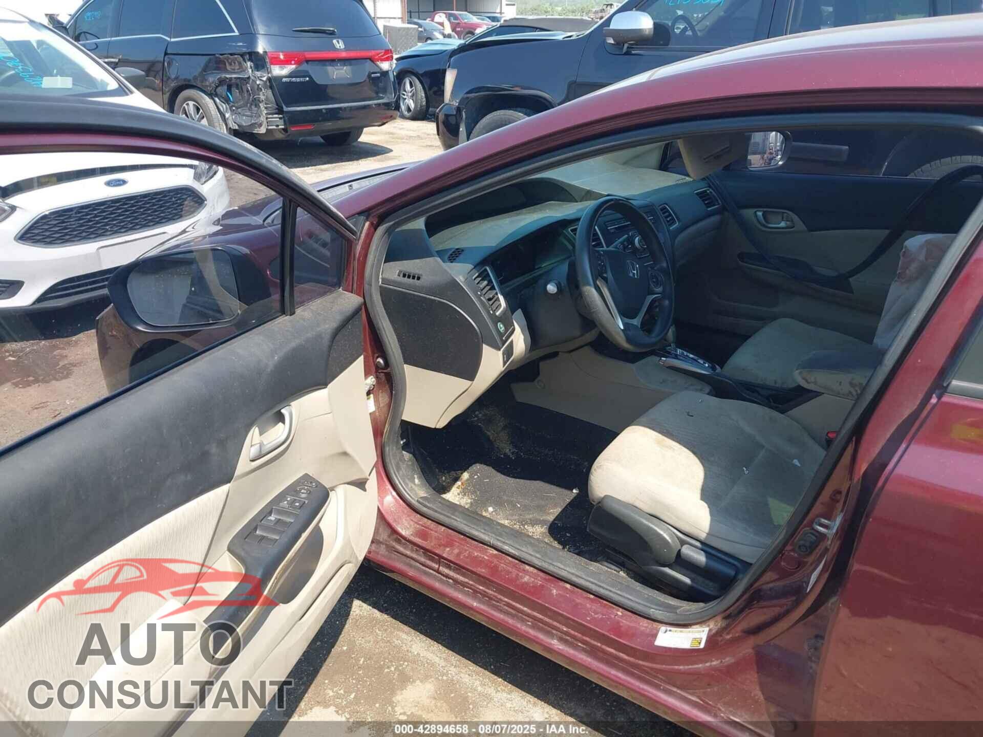 HONDA CIVIC 2014 - 19XFB2F59EE052485