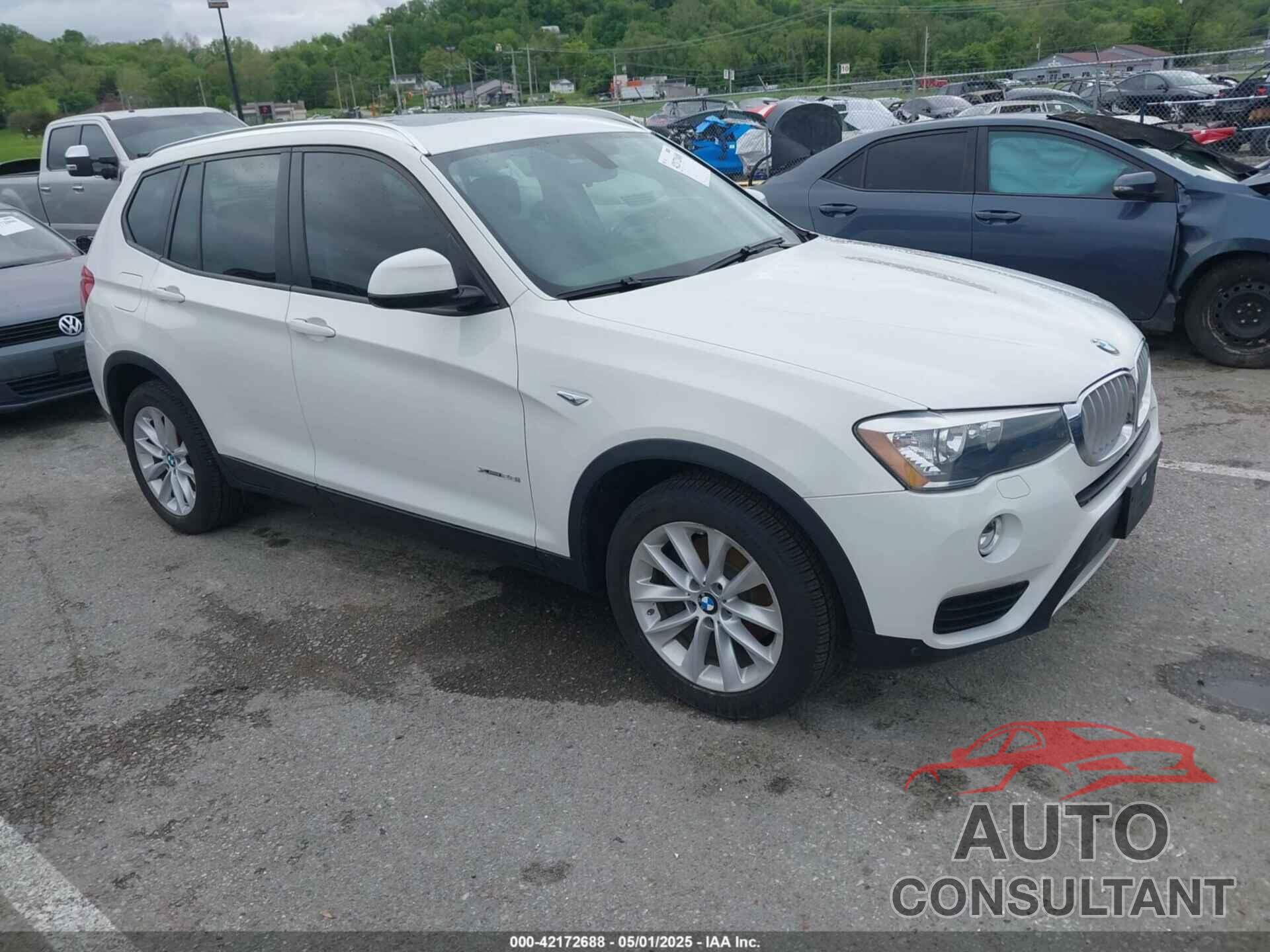 BMW X3 2016 - 5UXWX9C57G0D68317