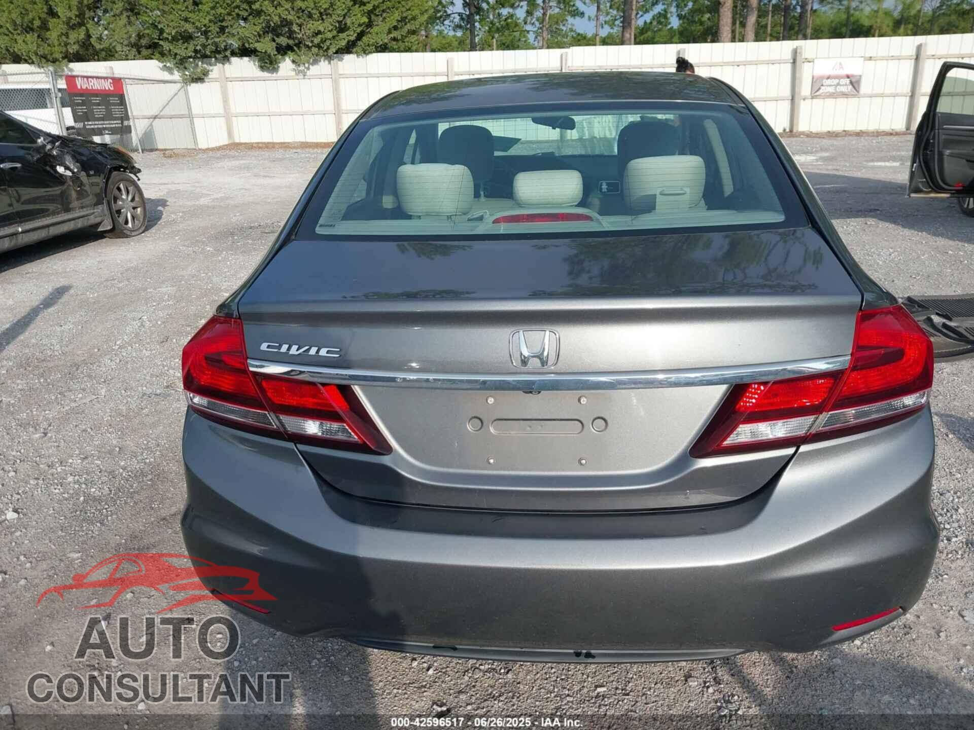 HONDA CIVIC 2013 - 19XFB2F56DE076824