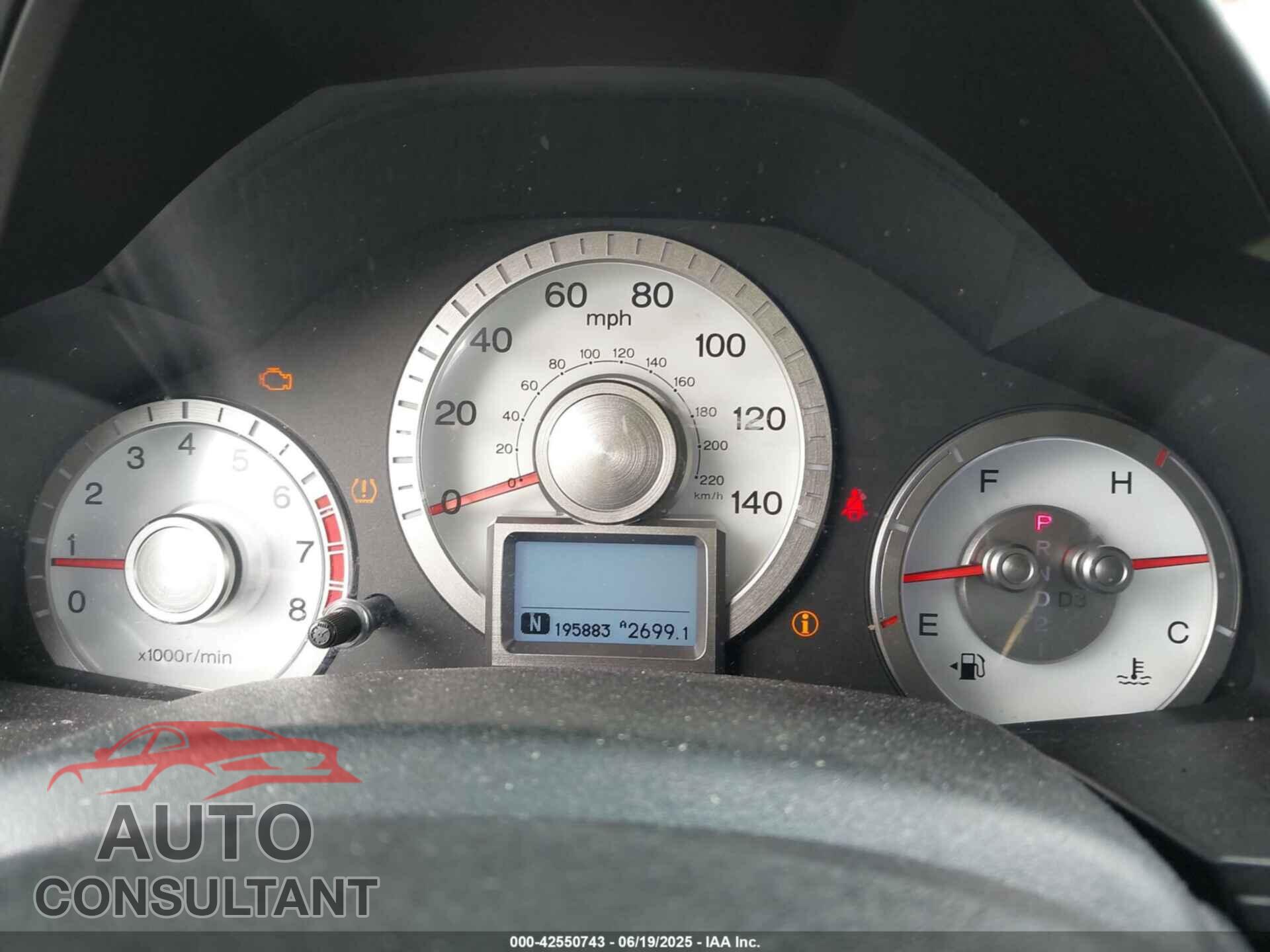 HONDA PILOT 2009 - 5FNYF38839B008007