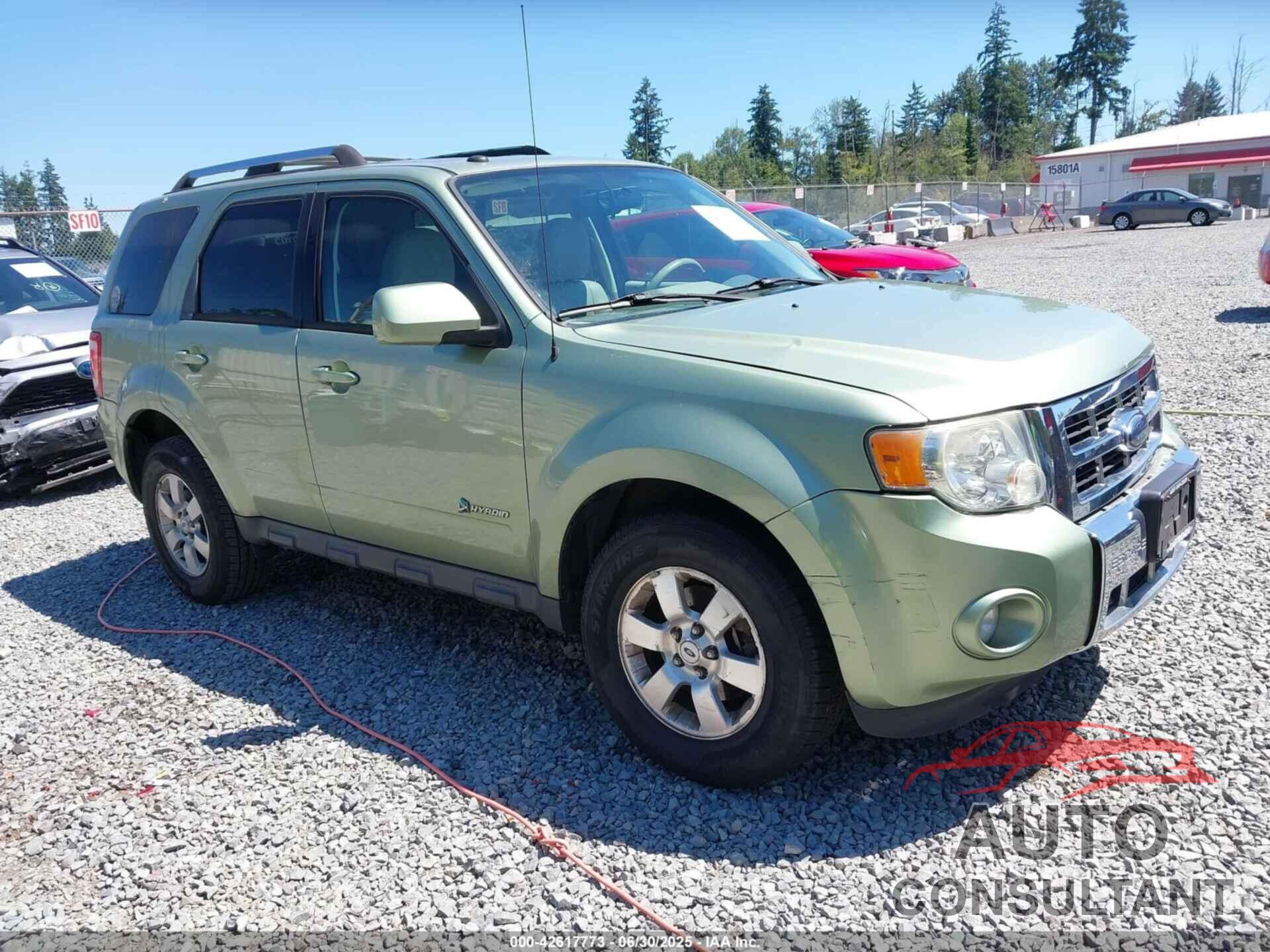 FORD ESCAPE HYBRID 2009 - 1FMCU49389KA28552