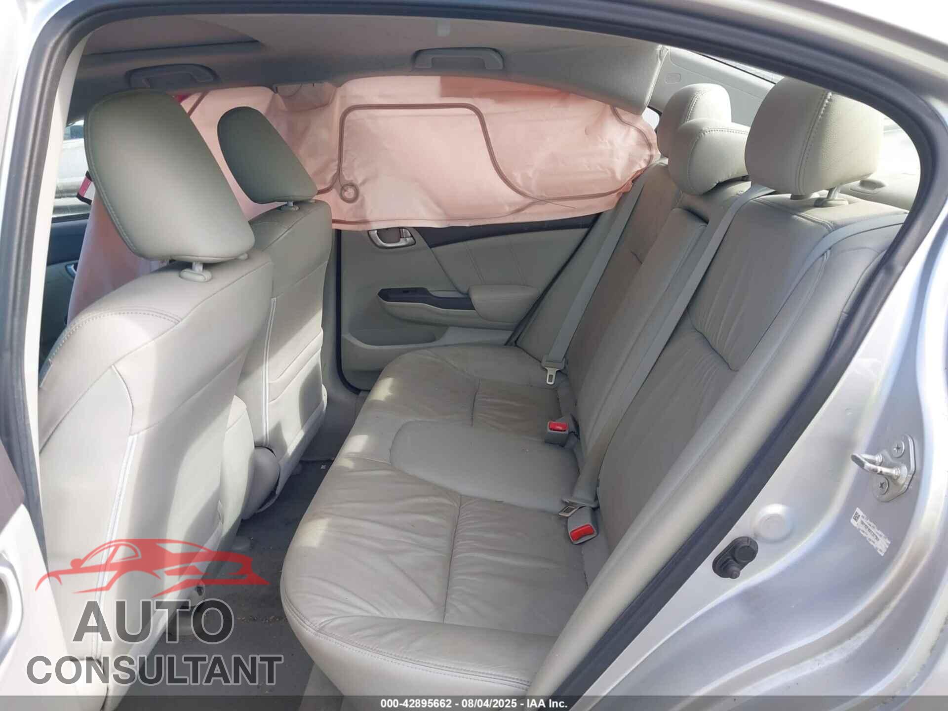 HONDA CIVIC 2012 - 19XFB2F95CE327964