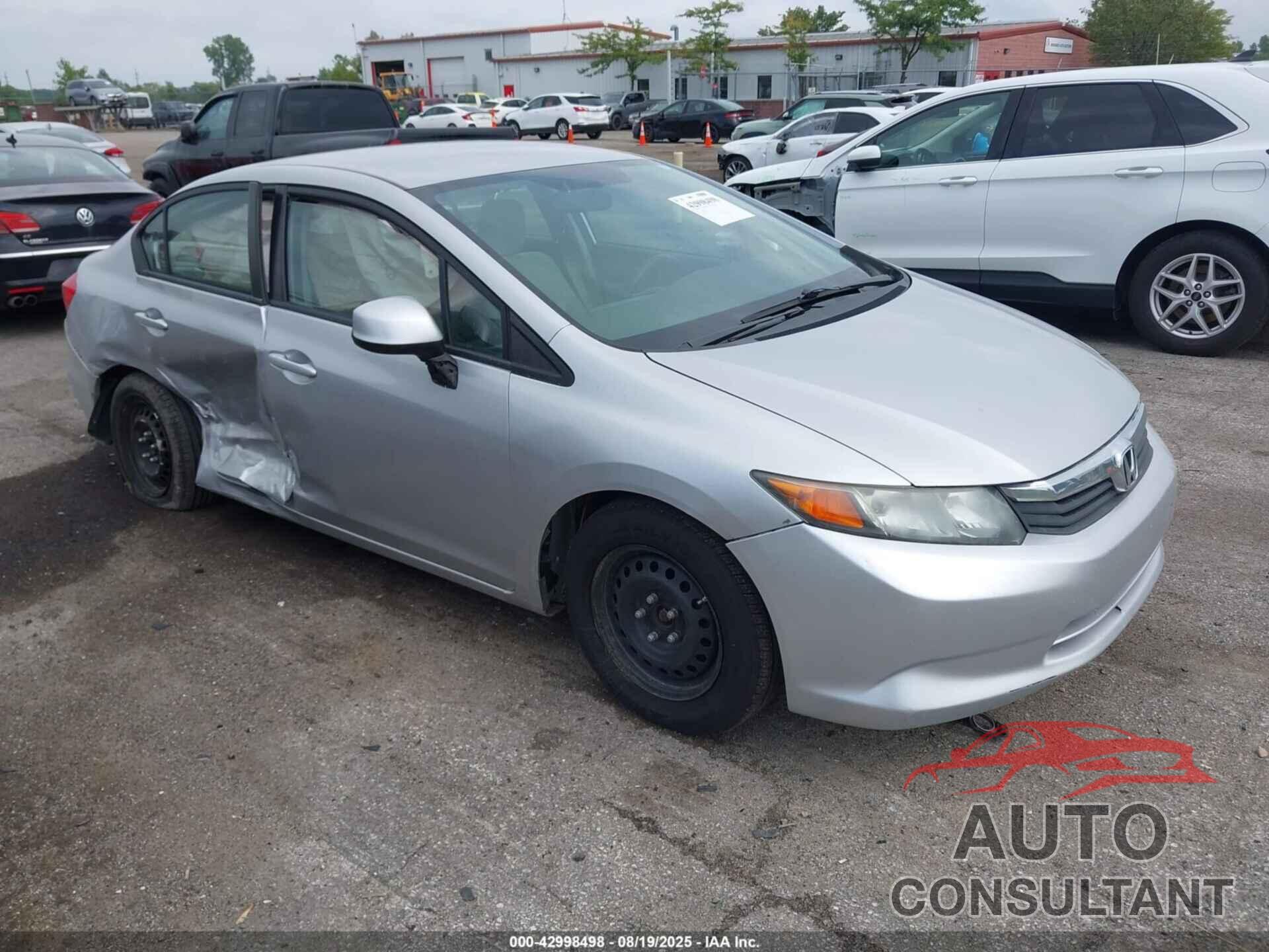 HONDA CIVIC 2012 - 19XFB2F55CE308246