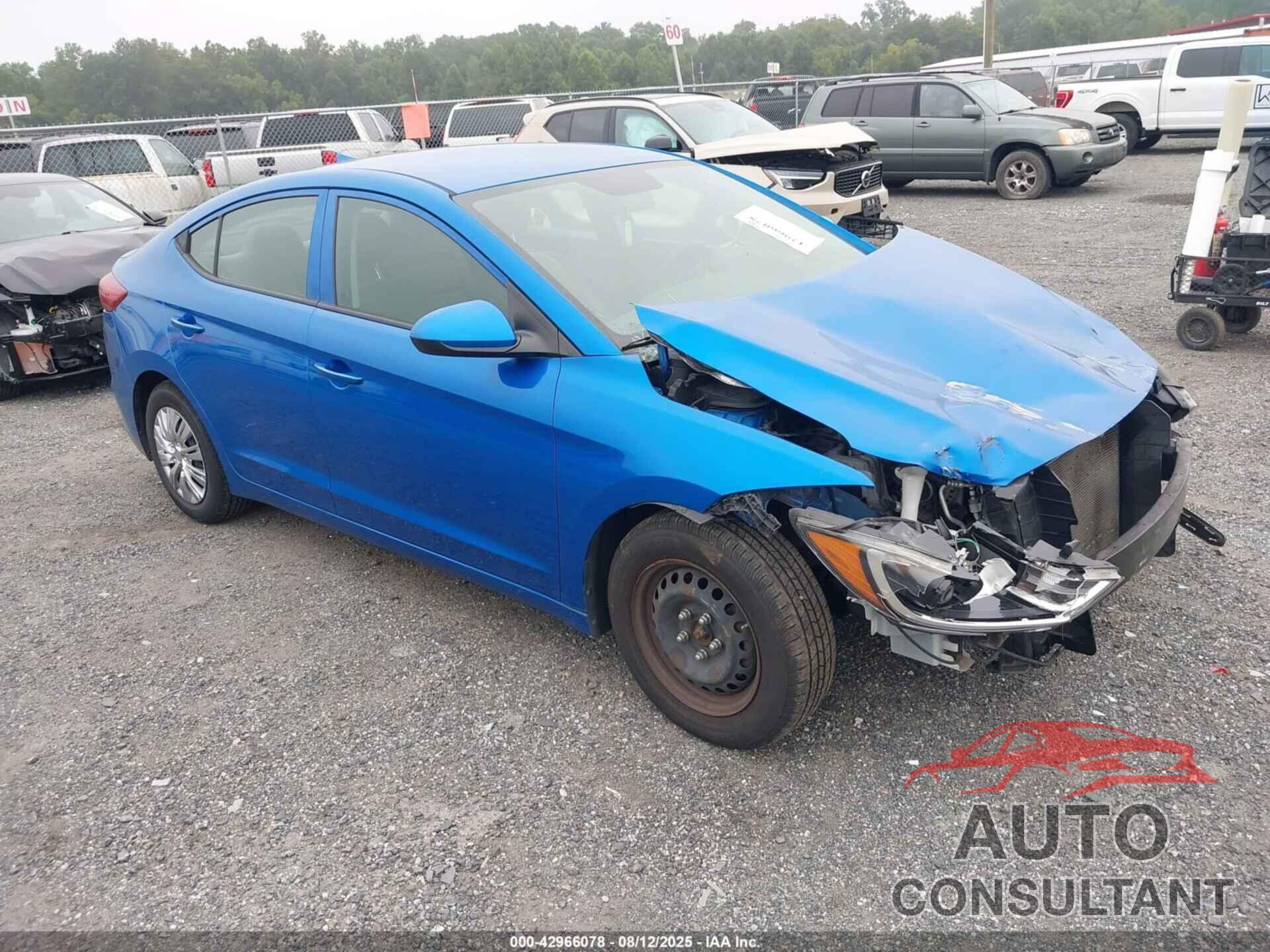 HYUNDAI ELANTRA 2017 - KMHD74LF9HU392982
