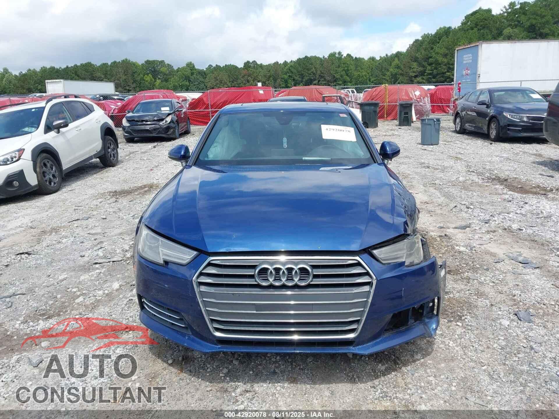 AUDI A4 2017 - WAUGMAF4XHN045915