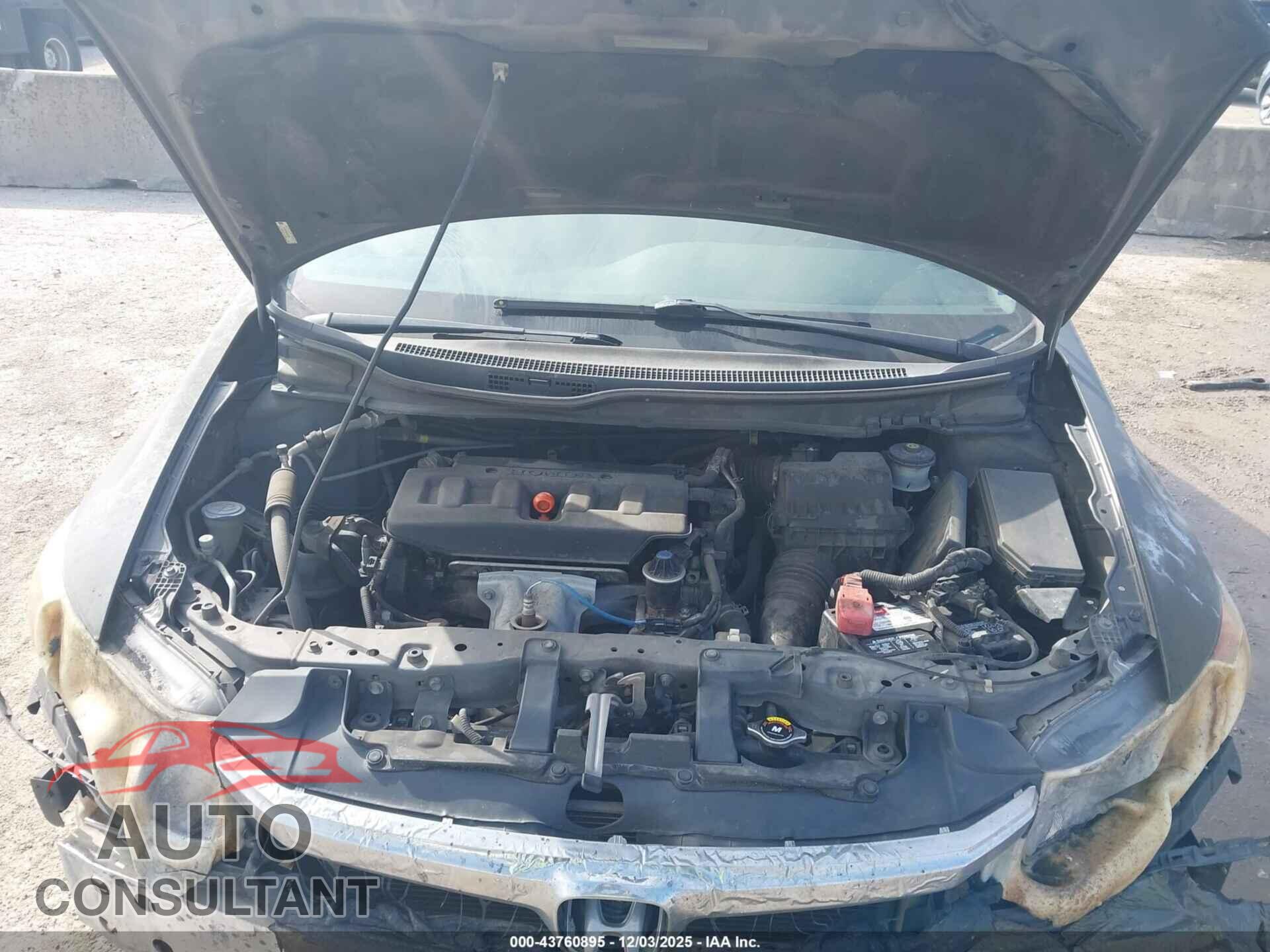 HONDA CIVIC 2012 - 2HGFB2F54CH583449