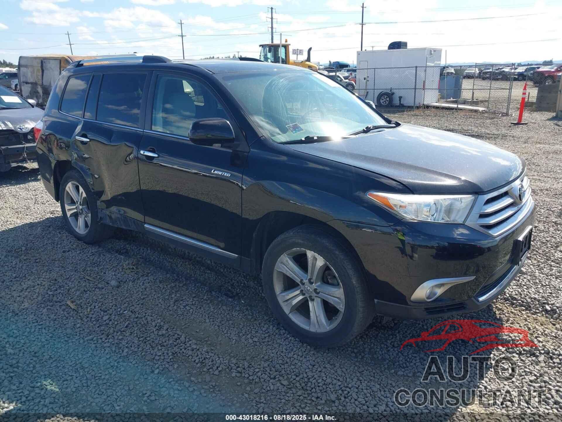TOYOTA HIGHLANDER 2013 - 5TDDK3EH8DS203670