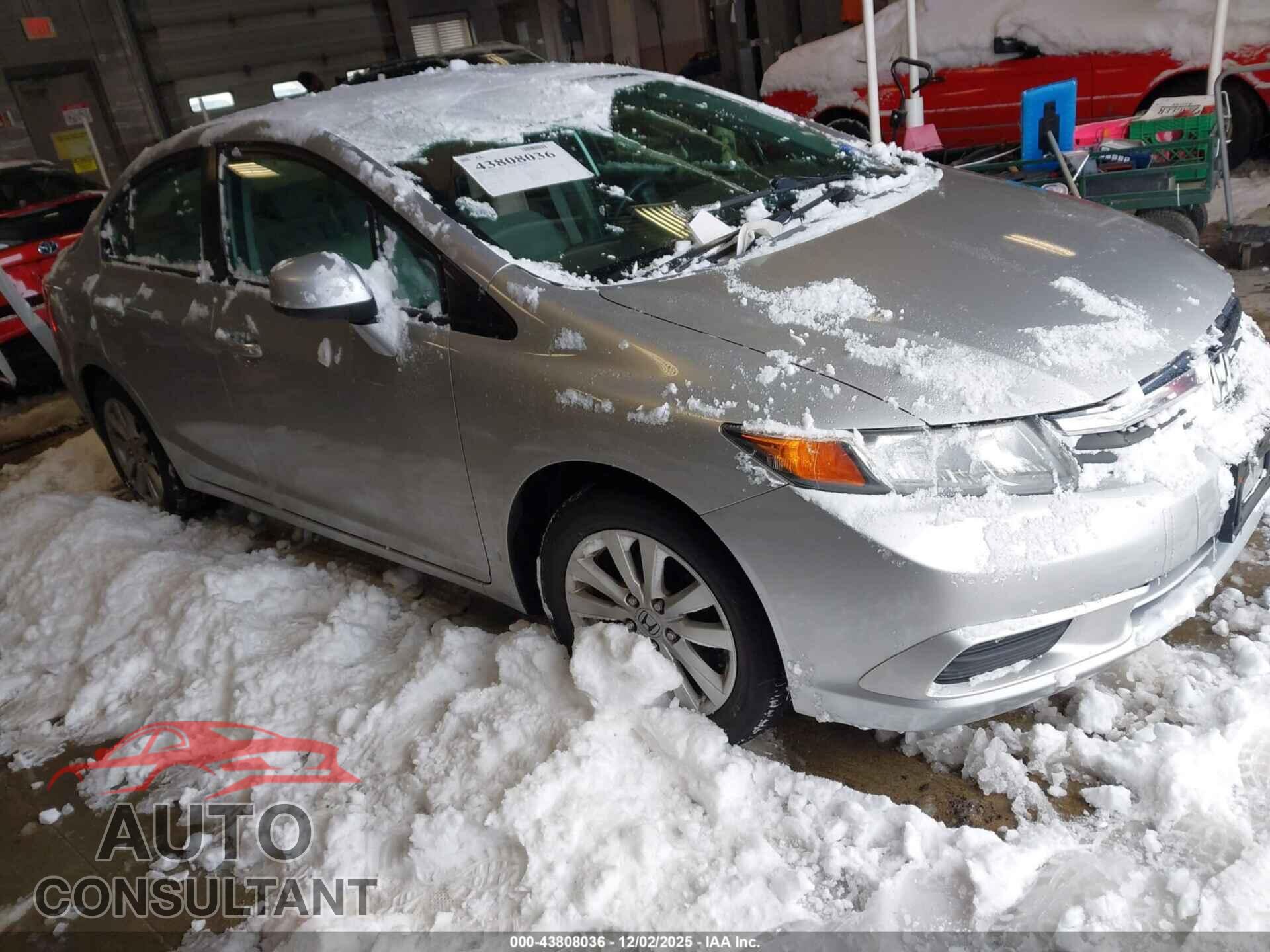 HONDA CIVIC 2012 - 19XFB2F84CE308071