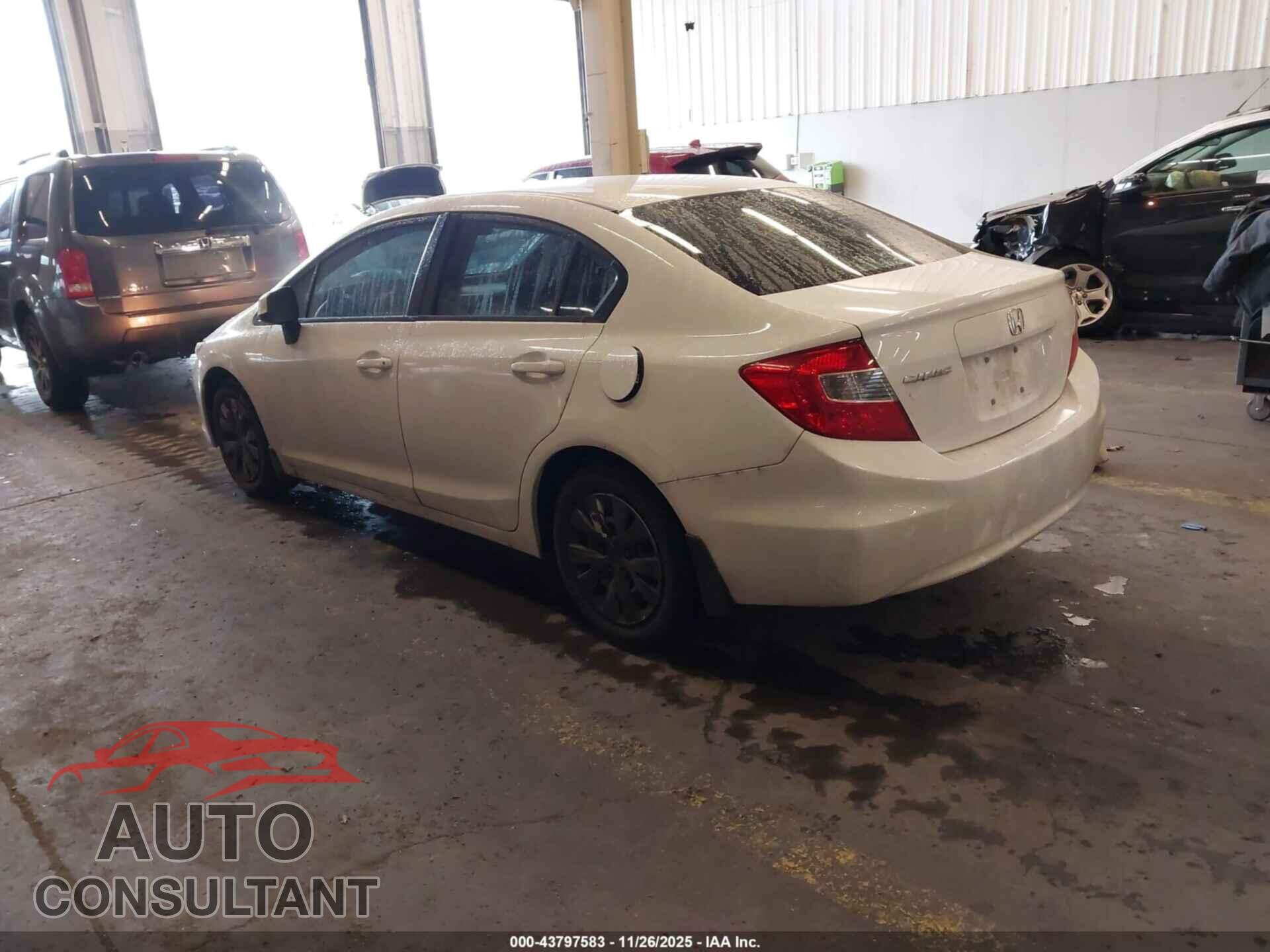 HONDA CIVIC 2012 - 19XFB2F56CE090897
