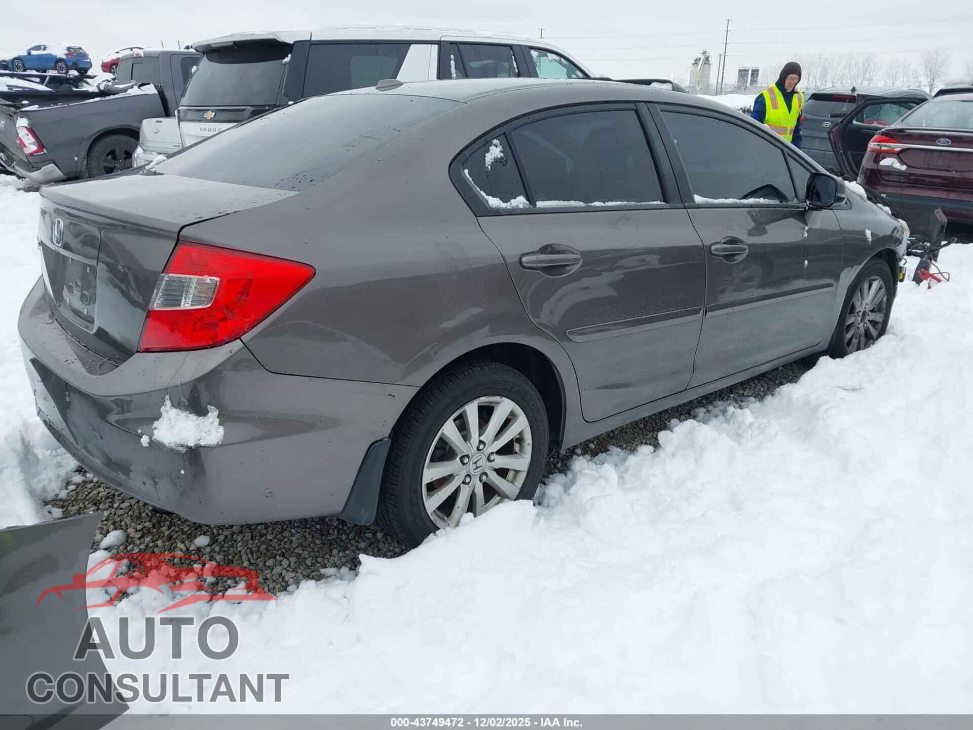 HONDA CIVIC 2012 - 19XFB2F90CE012957