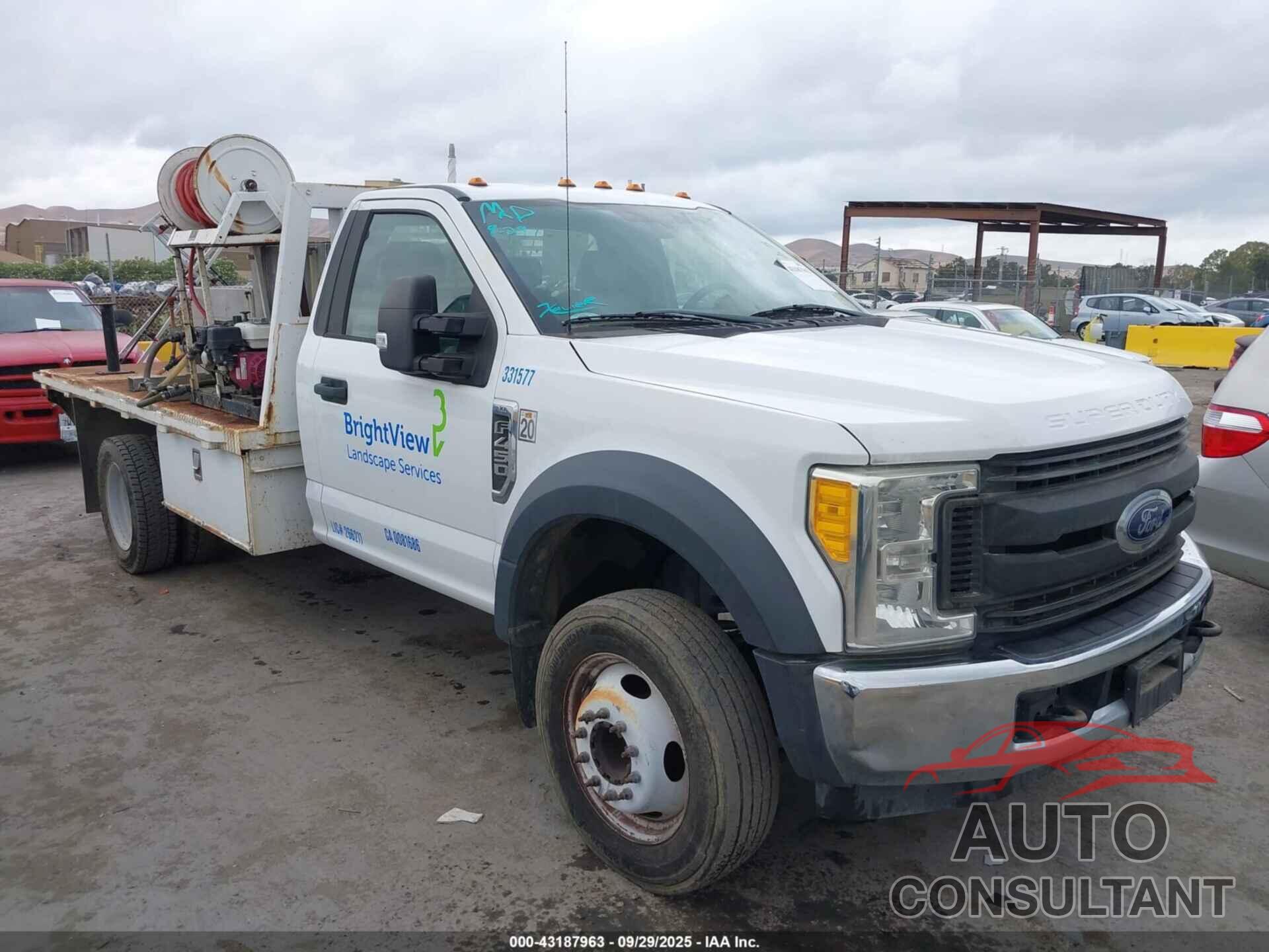 FORD F-450 CHASSIS 2017 - 1FDUF4GY9HEB42277