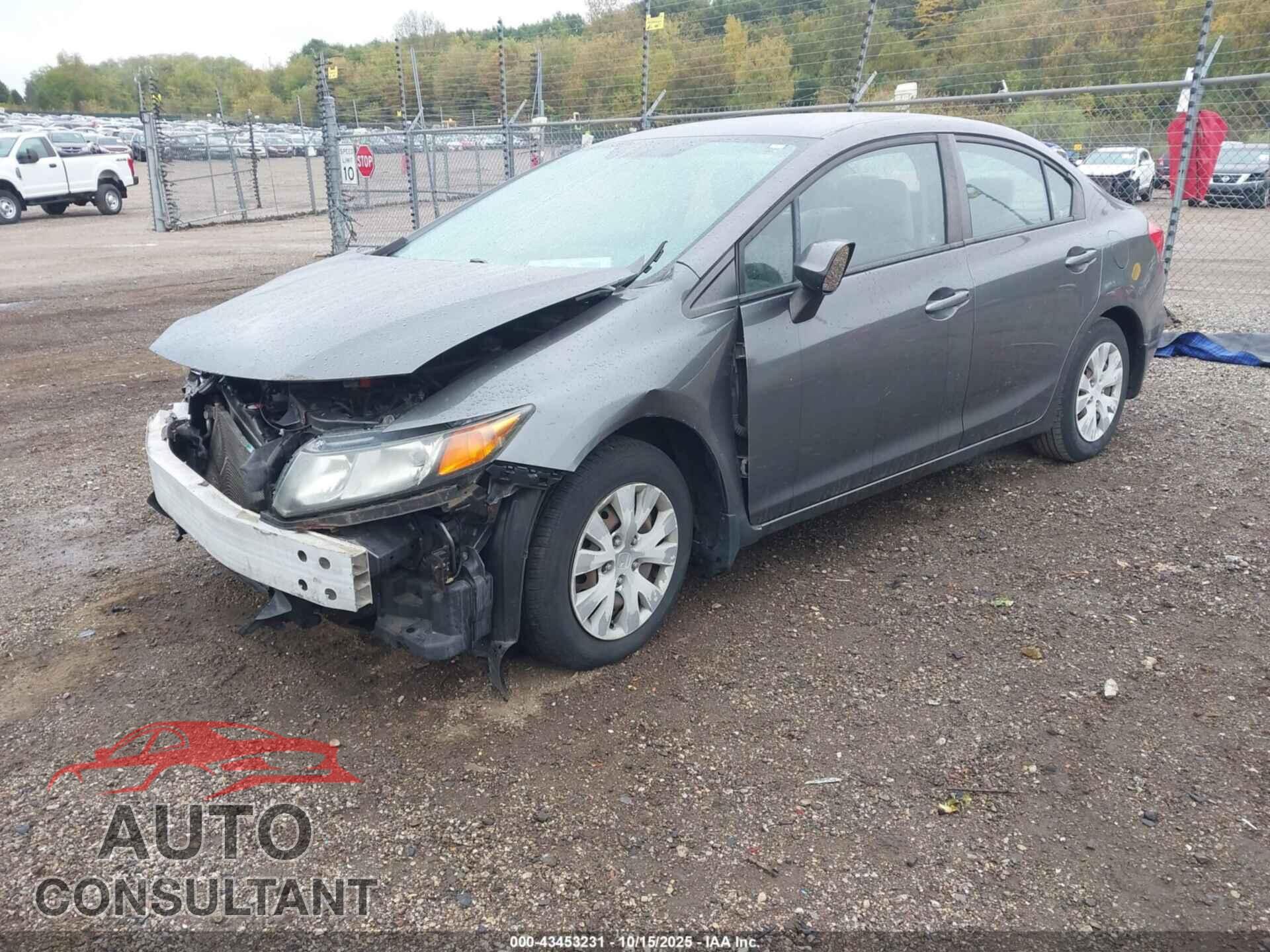 HONDA CIVIC 2012 - 19XFB2F54CE018225