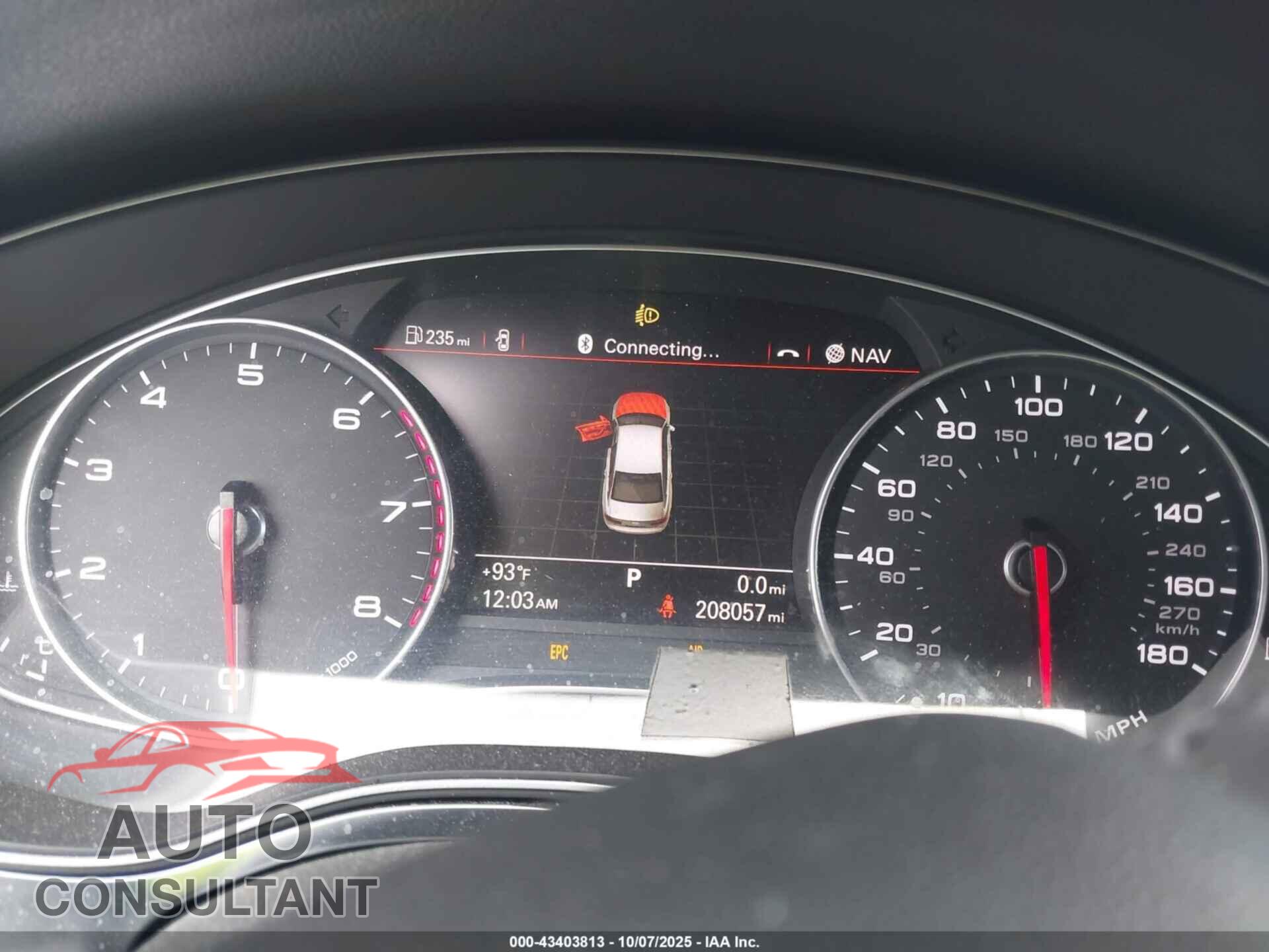 AUDI A6 2013 - WAUGFAFC1DN012071
