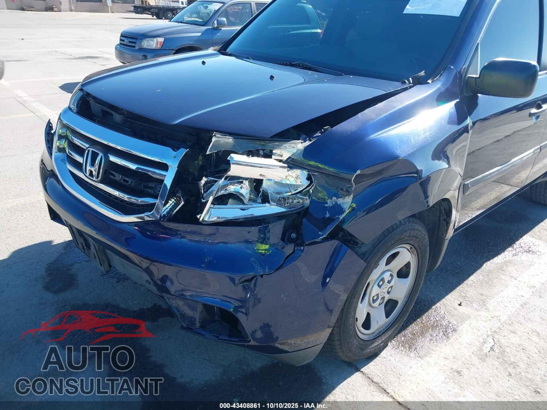 HONDA PILOT 2013 - 5FNYF3H29DB042814