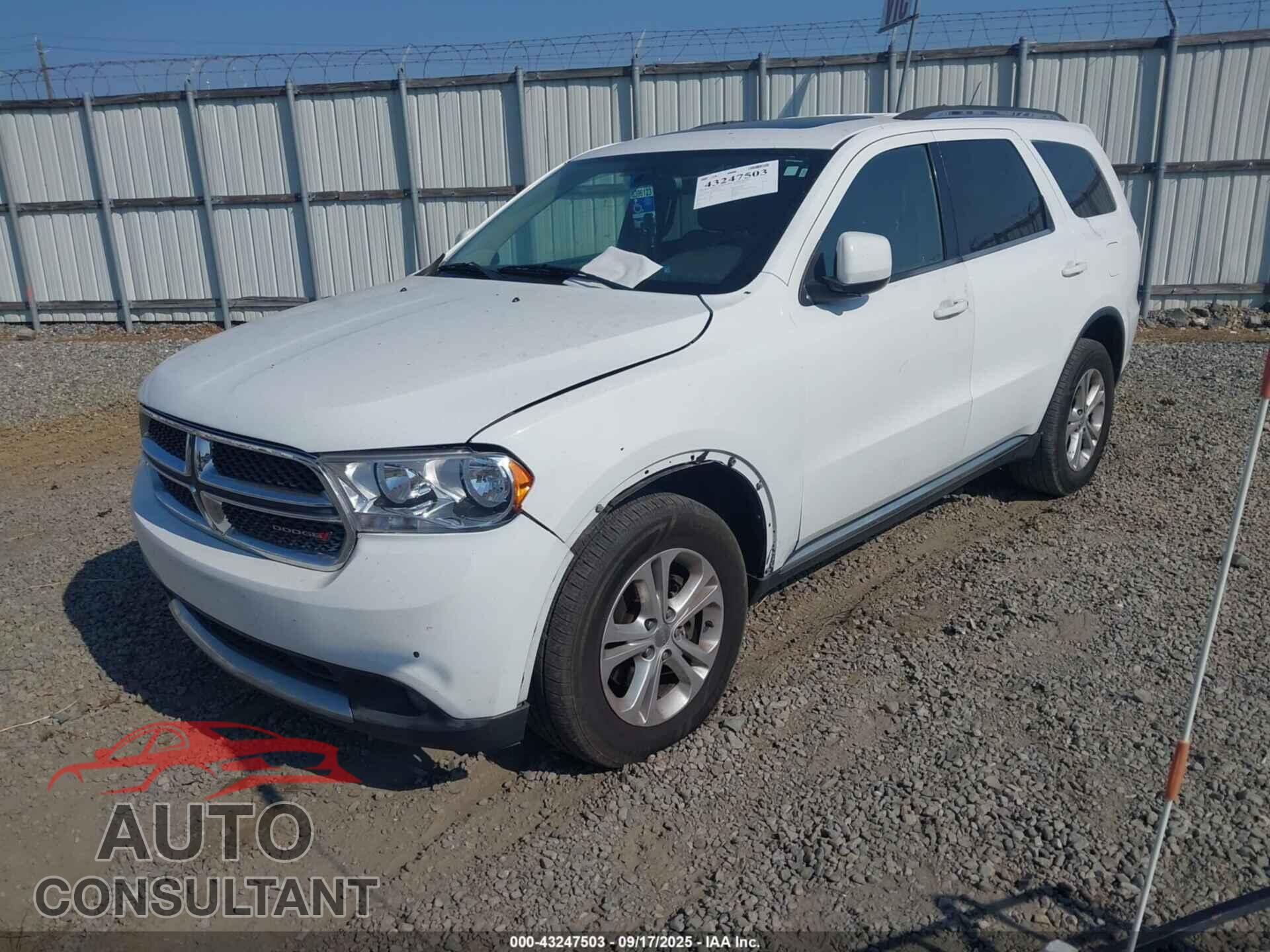 DODGE DURANGO 2013 - 1C4RDJAG8DC572242