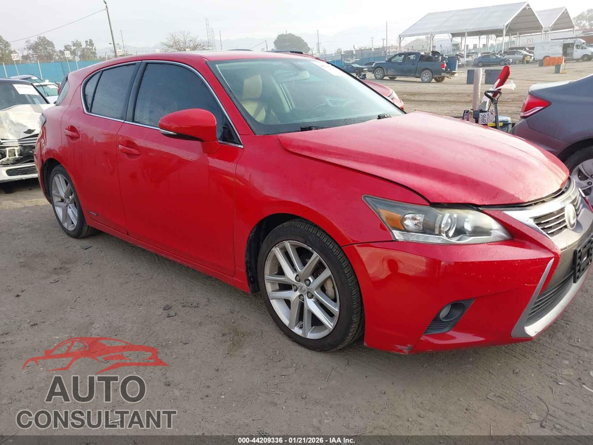 LEXUS CT 200H 2014 - JTHKD5BH4E2182924