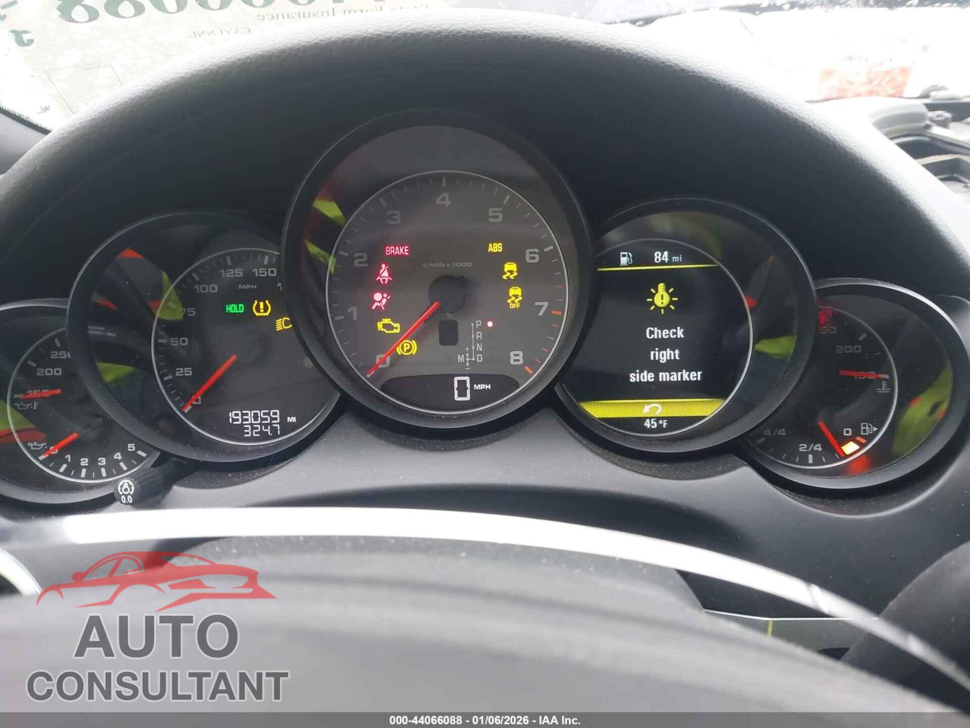 PORSCHE CAYENNE 2012 - WP1AB2A21CLA49039