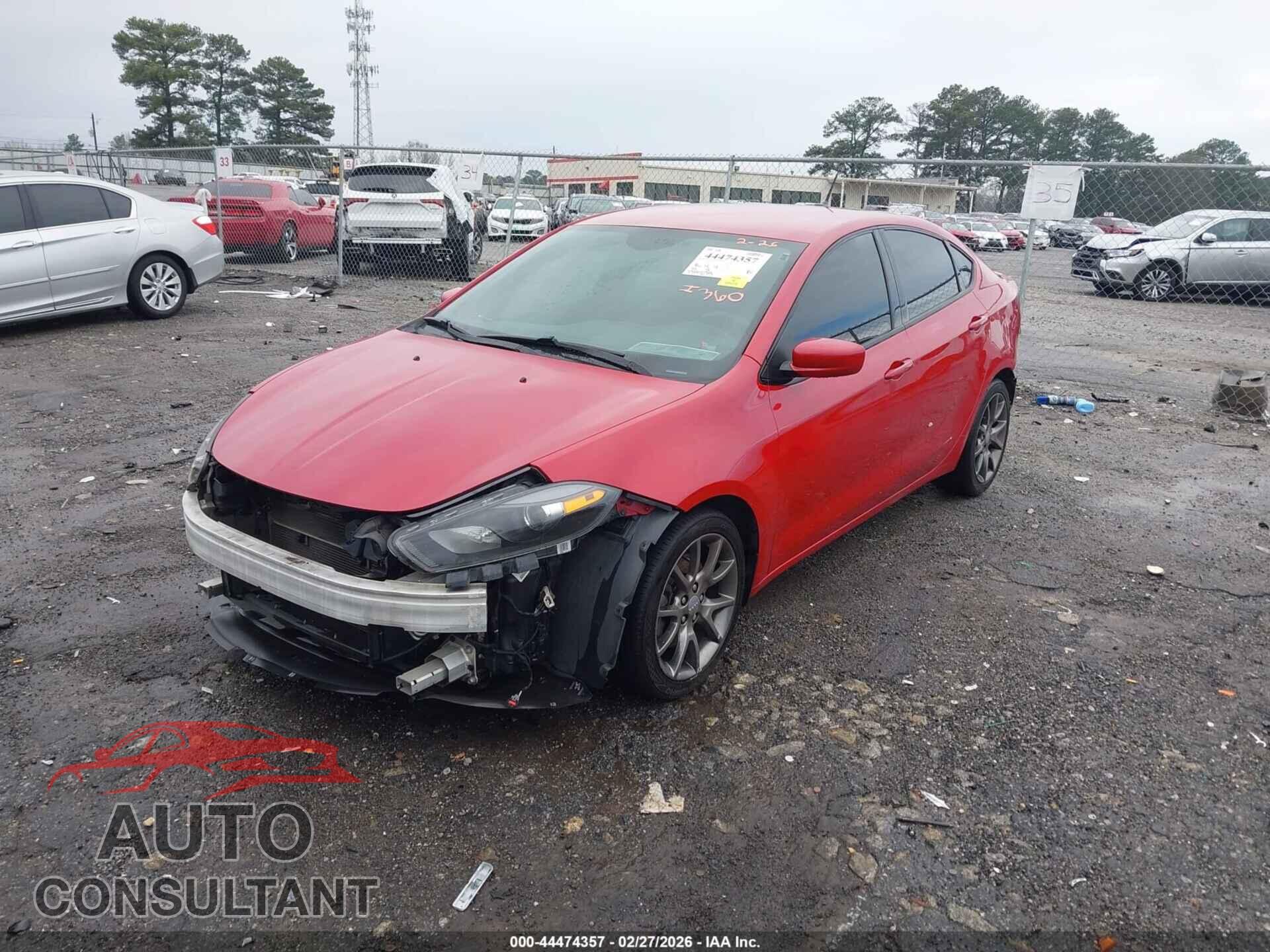 DODGE DART 2014 - 1C3CDFBB7ED865300