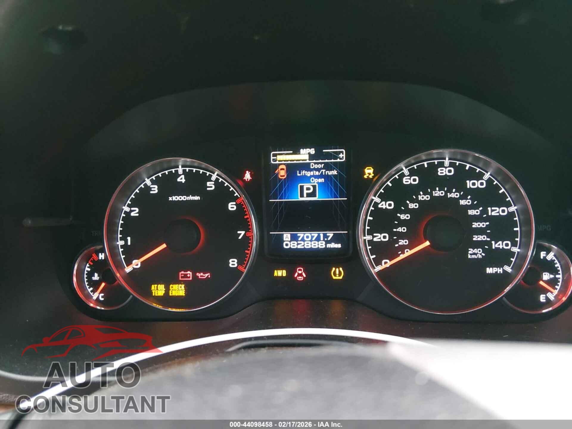 SUBARU OUTBACK 2014 - 4S4BRCLC4E3311499
