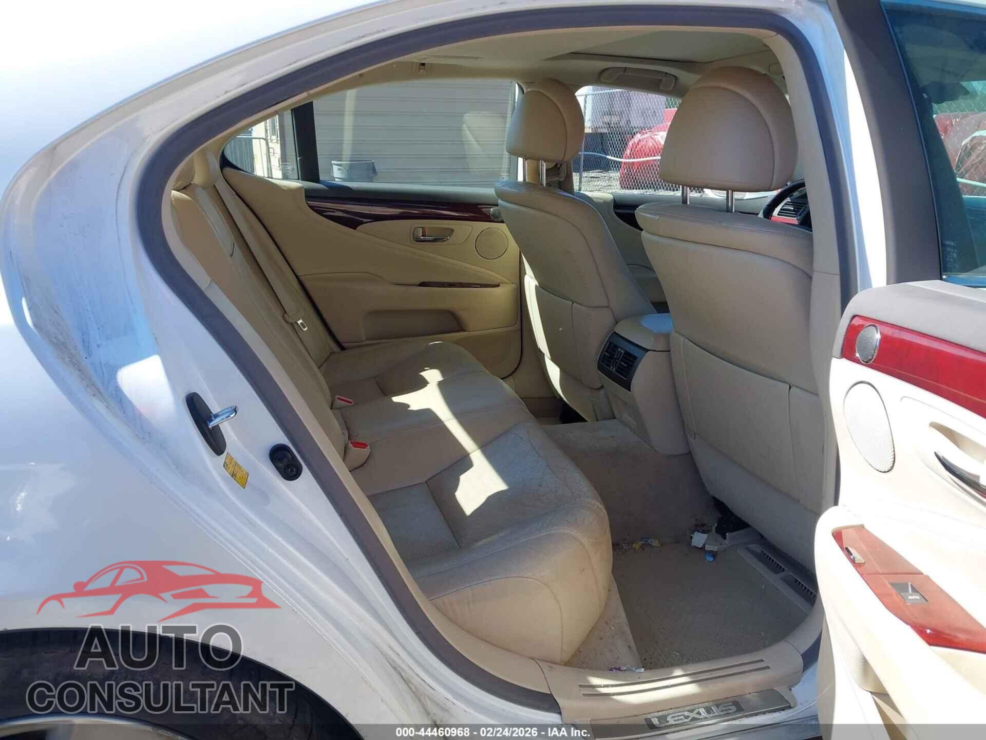 LEXUS LS 460 2012 - JTHBL5EF6C5113306