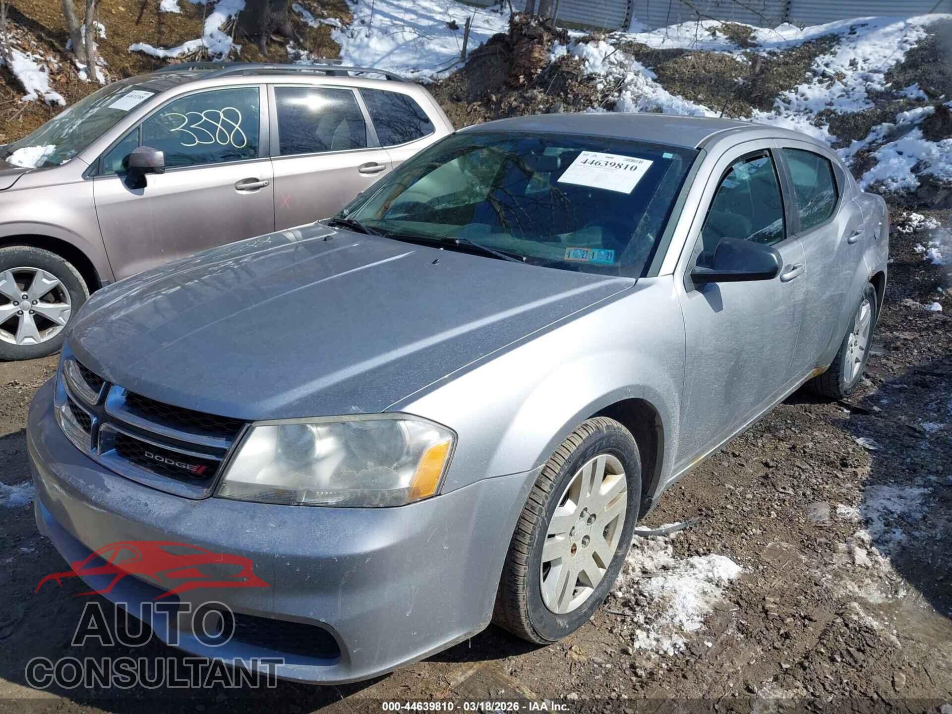 DODGE AVENGER 2013 - 1C3CDZAG7DN750199