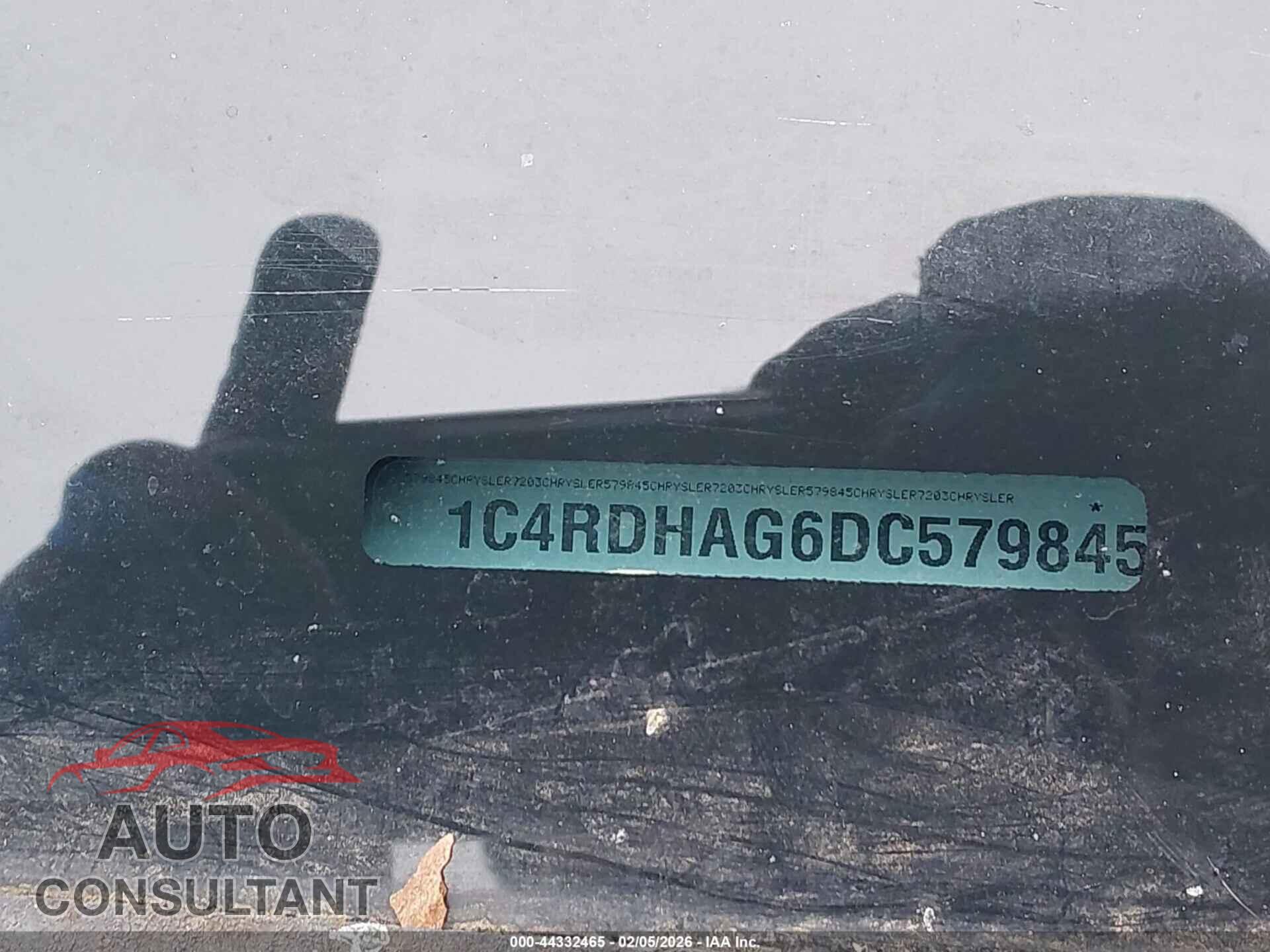 DODGE DURANGO 2013 - 1C4RDHAG6DC579845