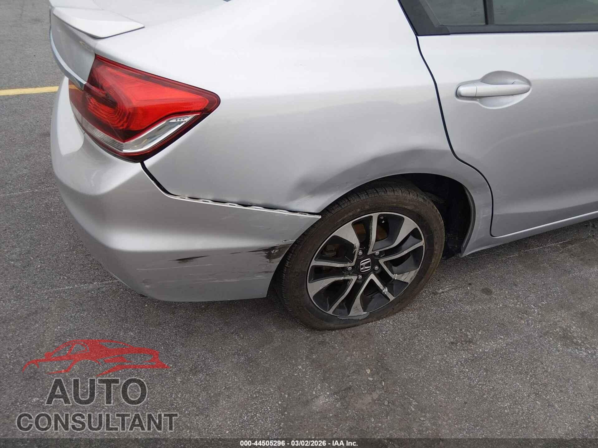 HONDA CIVIC 2013 - 19XFB2F88DE087348