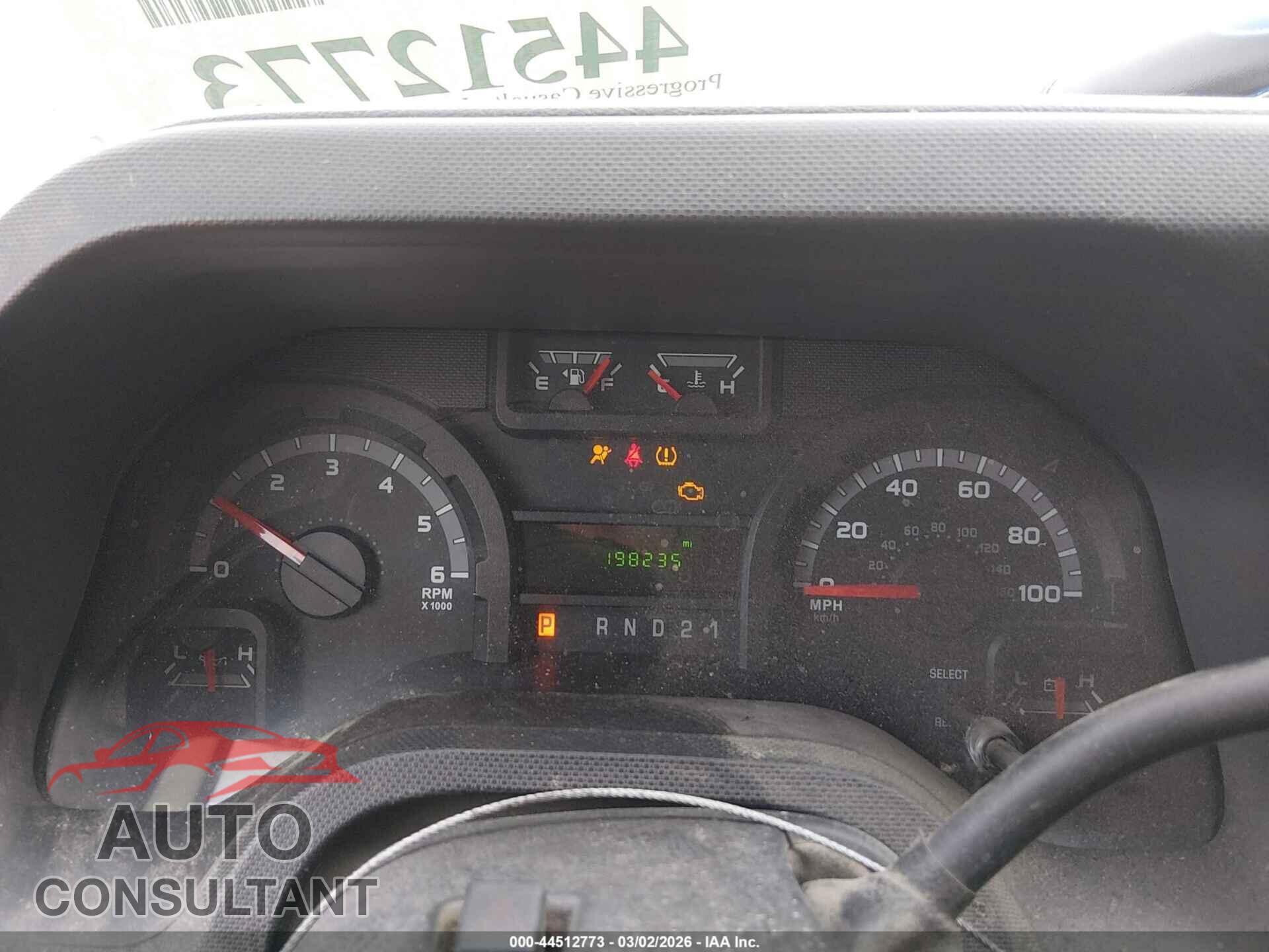 FORD E-150 2012 - 1FTNE1EW7CDB10017