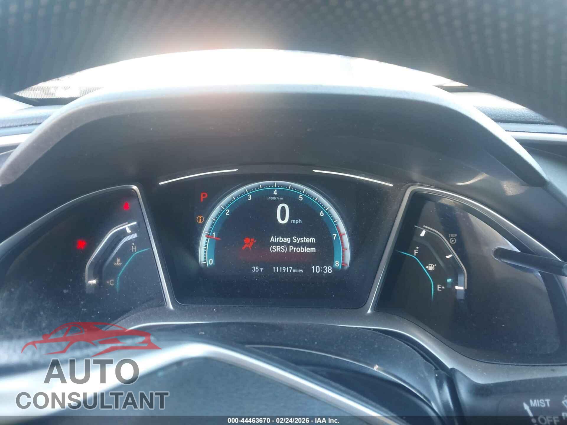 HONDA CIVIC 2017 - 2HGFC2F77HH546014
