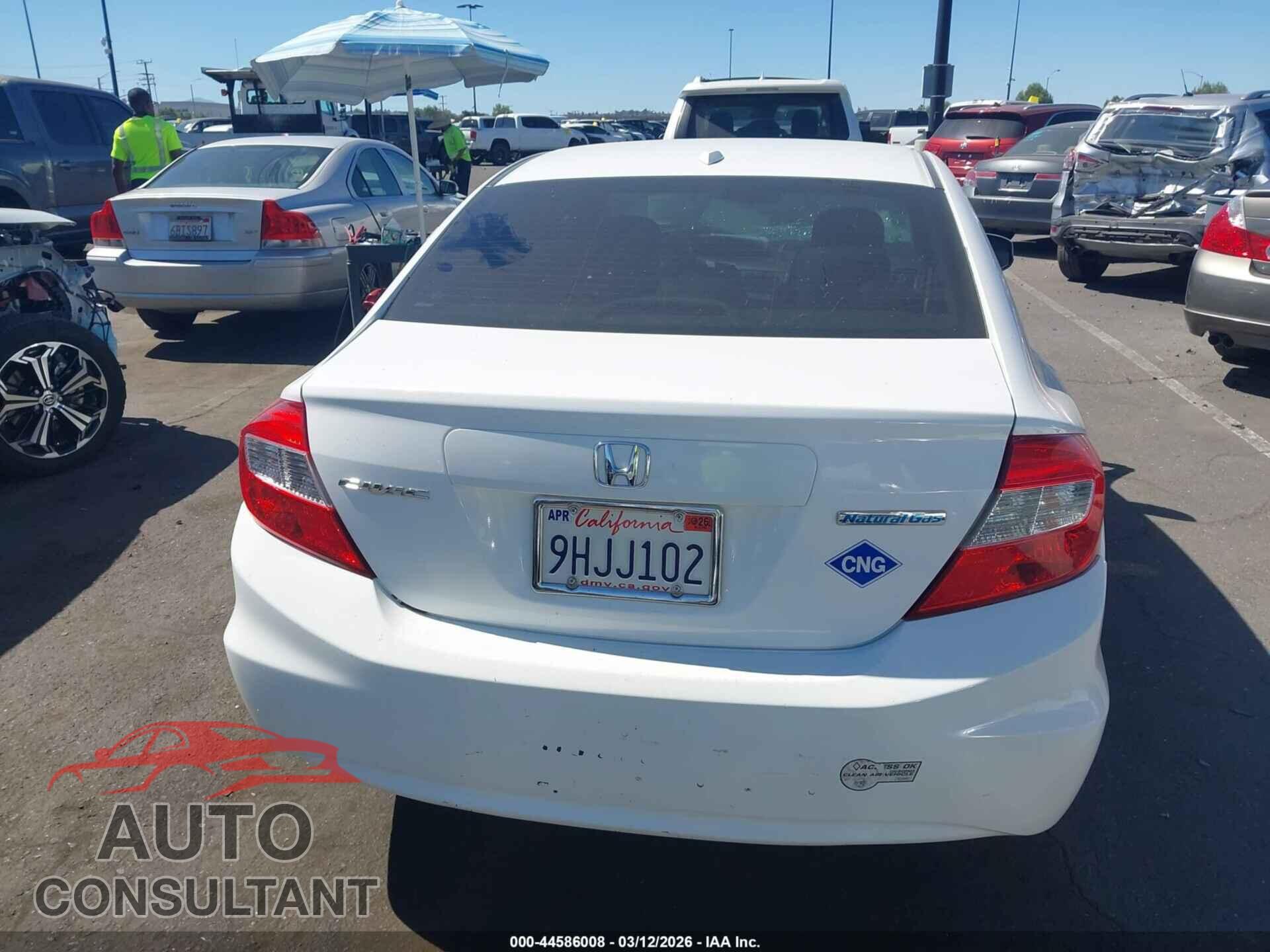 HONDA CIVIC 2012 - 19XFB5F52CE002719