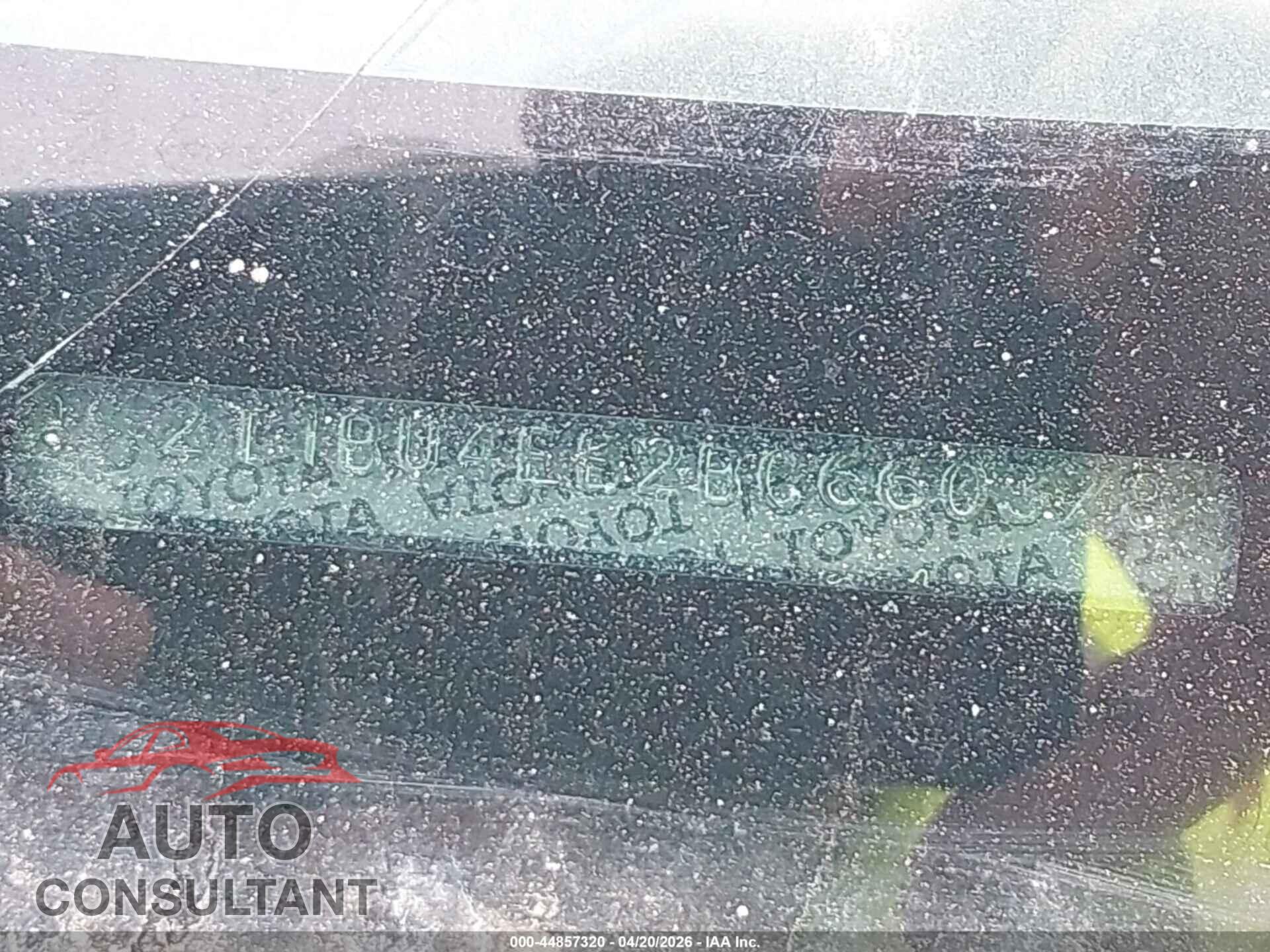 TOYOTA COROLLA 2011 - 2T1BU4EE2BC660378