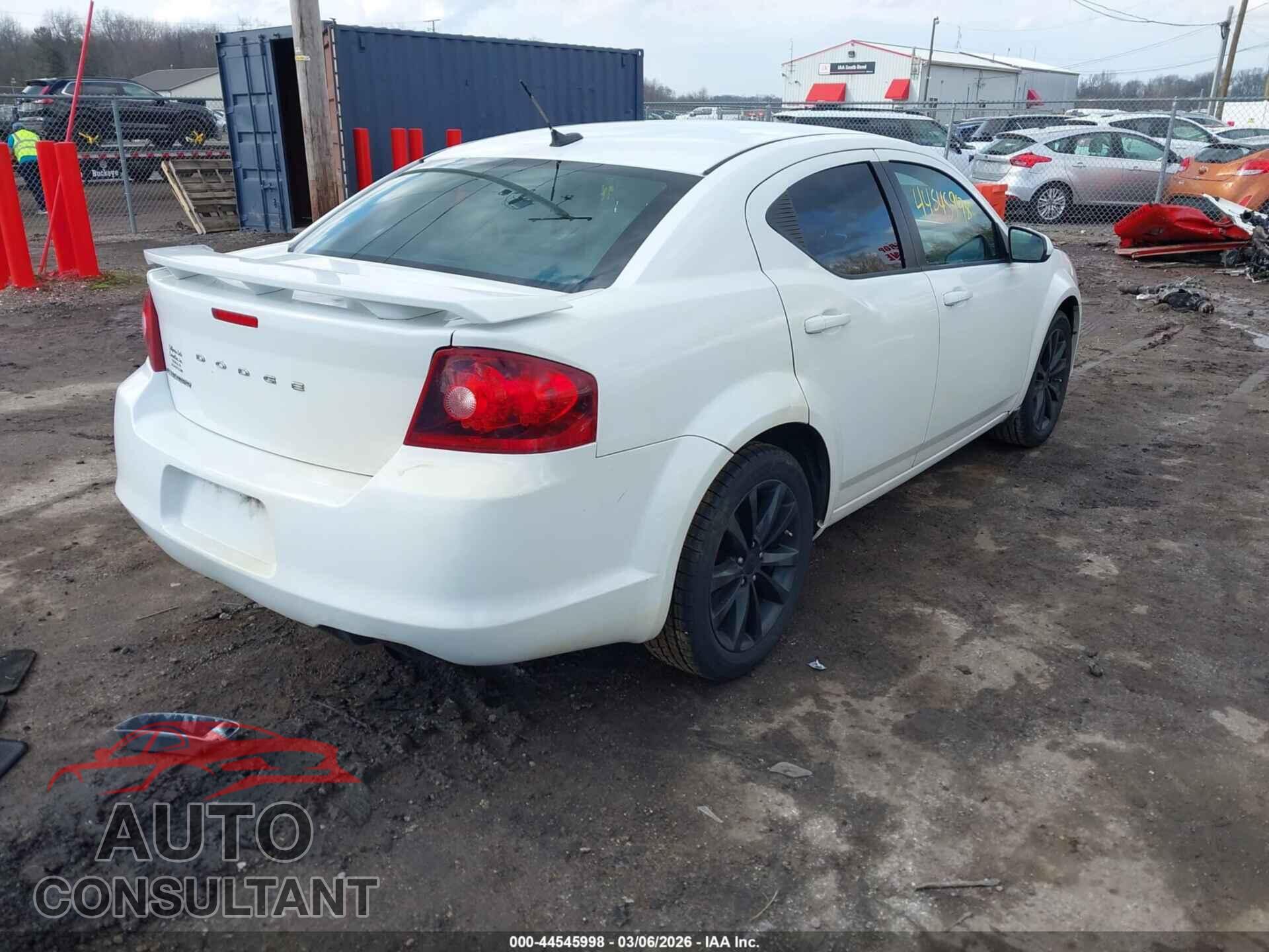 DODGE AVENGER 2013 - 1C3CDZCB3DN655088