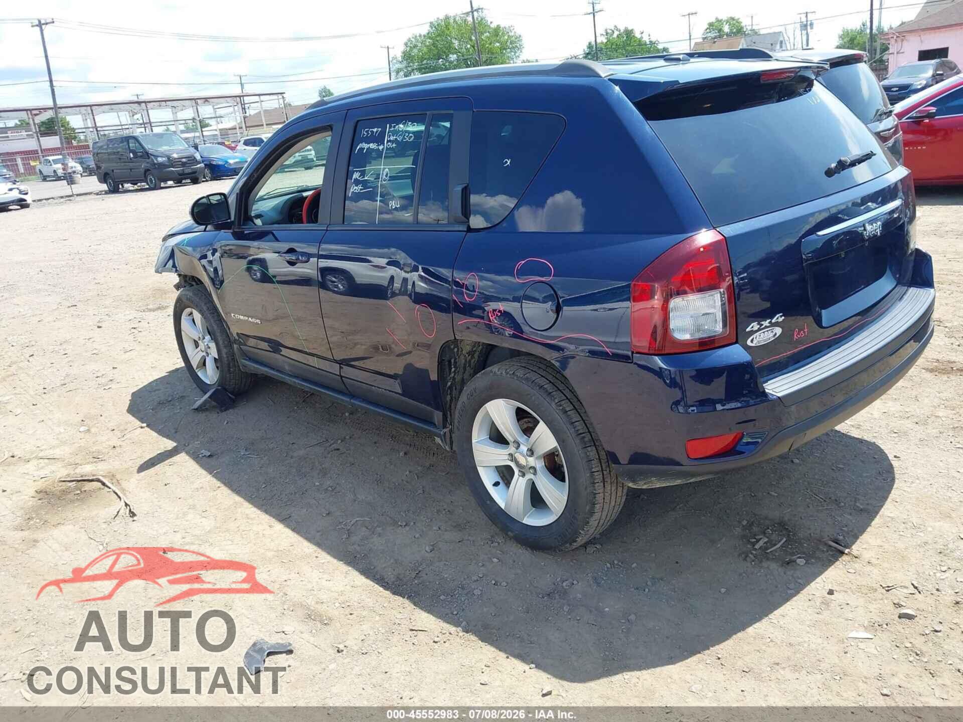 JEEP COMPASS 2017 - 1C4NJDEB8HD163553