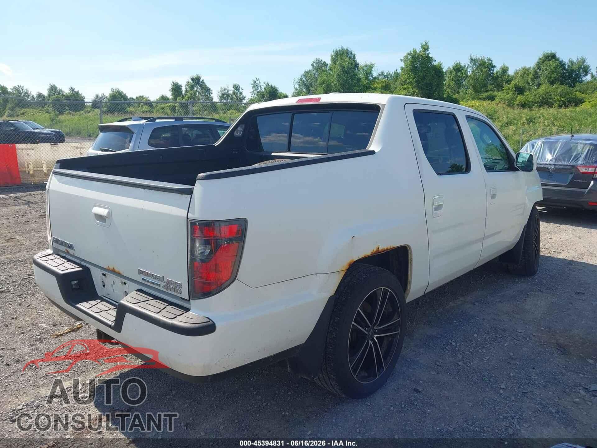 HONDA RIDGELINE 2014 - 5FPYK1F67EB010376