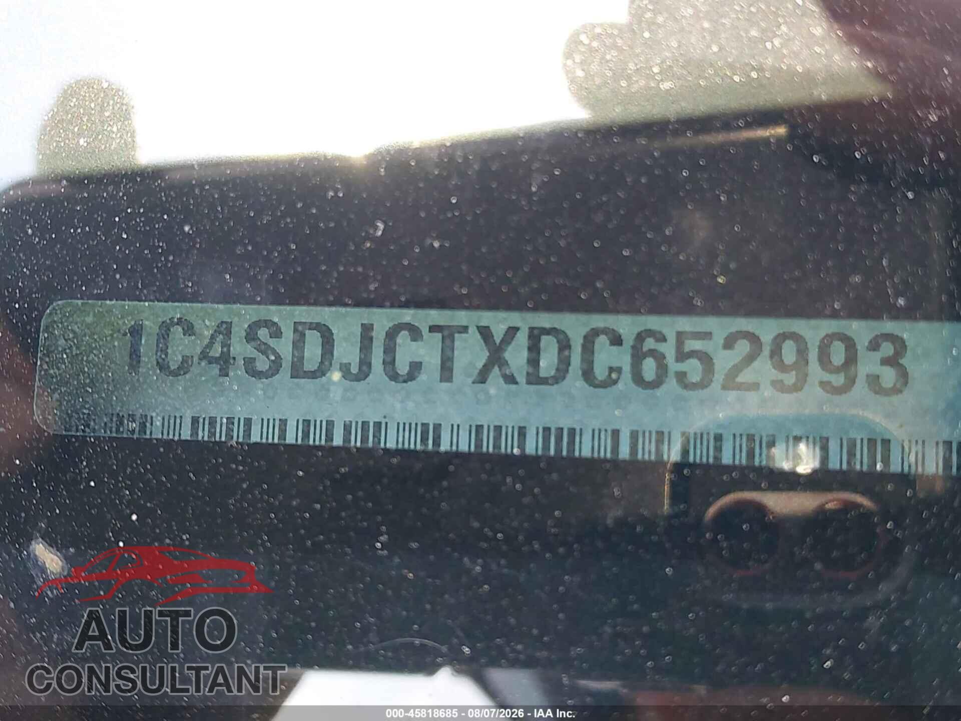 DODGE DURANGO 2013 - 1C4SDJCTXDC652993