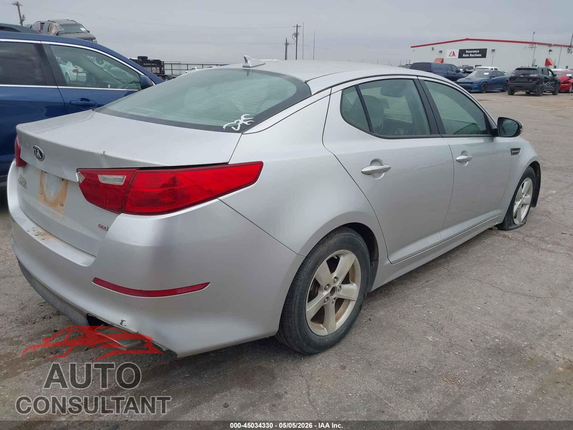 KIA OPTIMA 2014 - KNAGM4A77E5454260