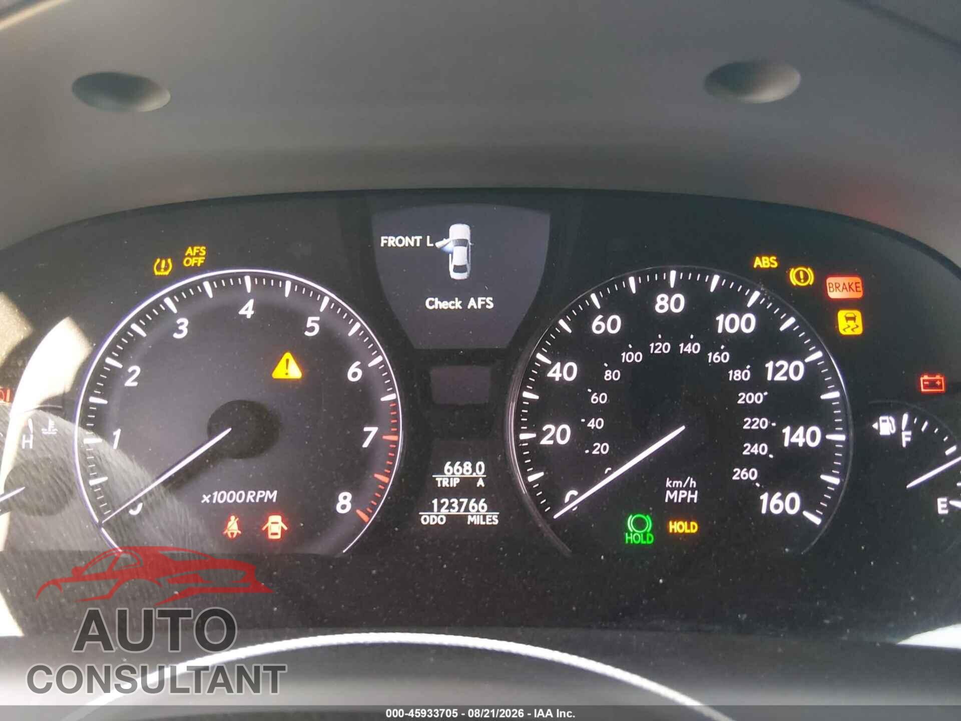 LEXUS LS 460 2011 - JTHCL5EF8B5011735