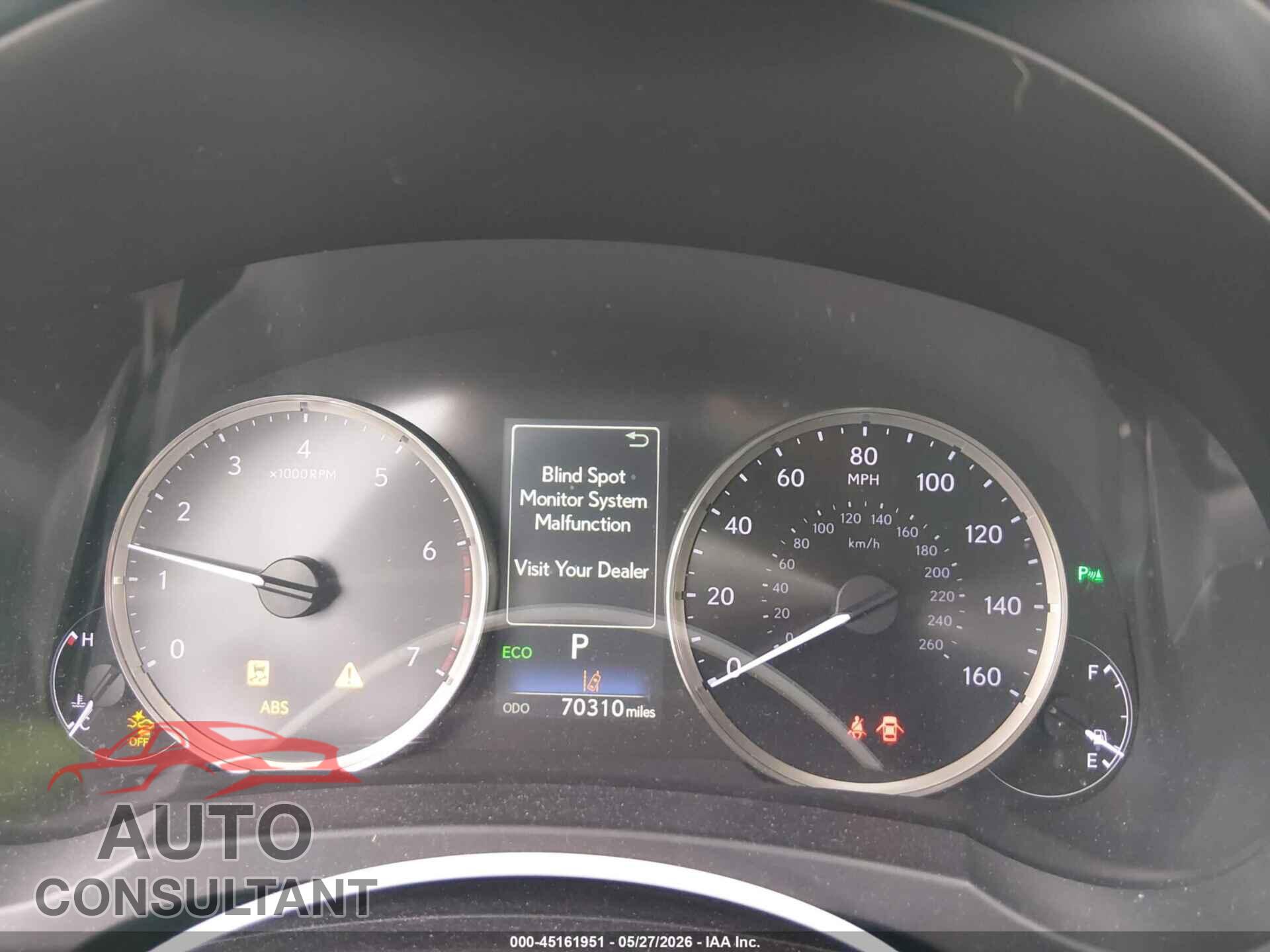 LEXUS IS 300 2020 - JTHDA1D22L5107315