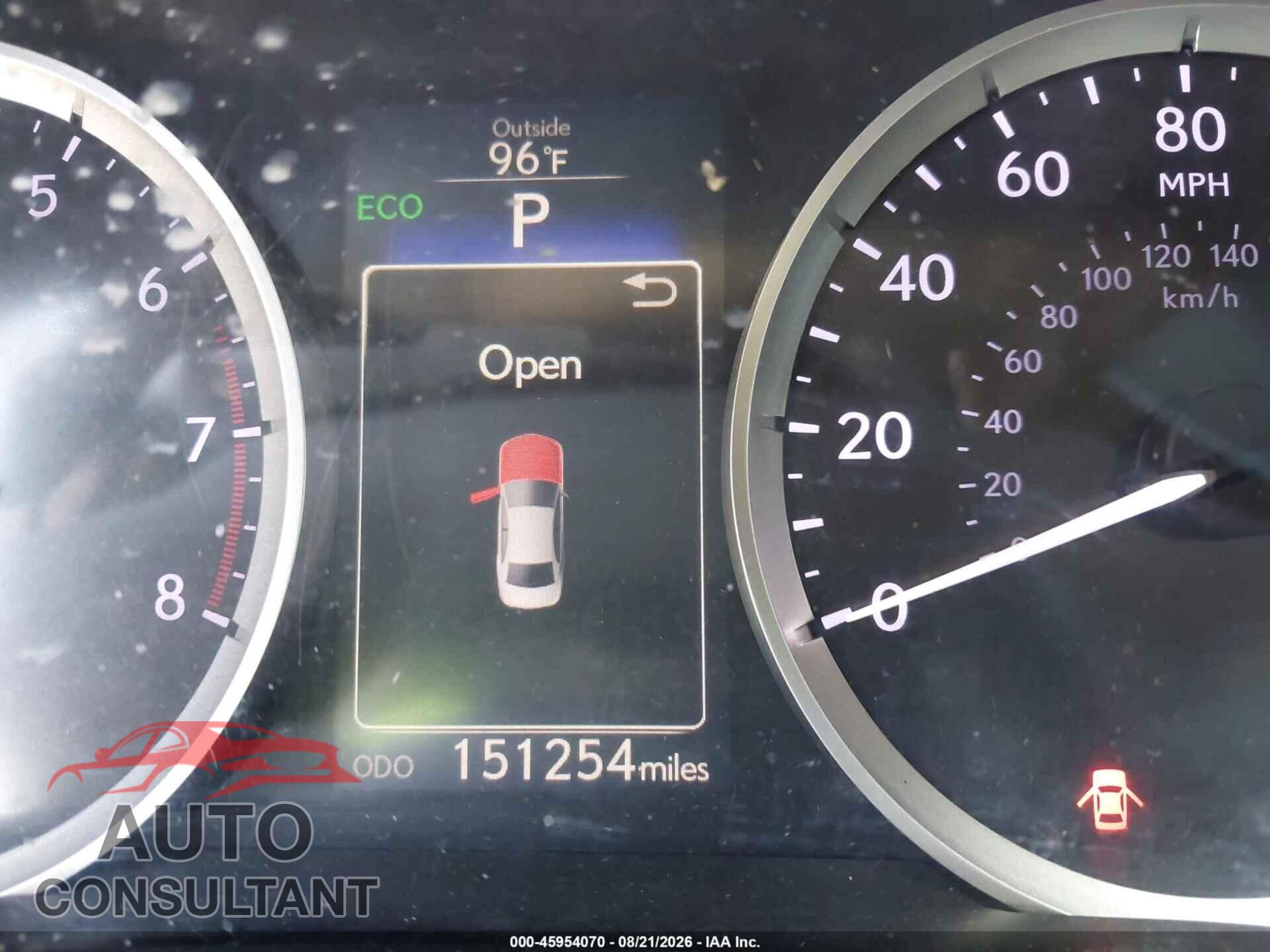 LEXUS IS 250 2014 - JTHBF1D27E5018609