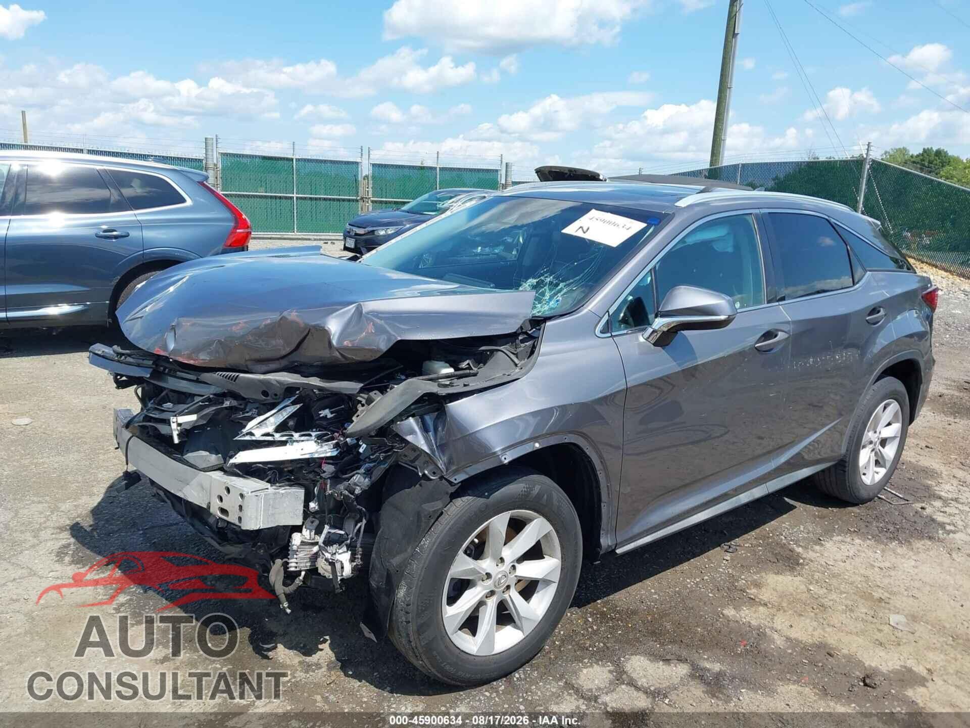 LEXUS RX 350 2017 - 2T2BZMCA3HC057980