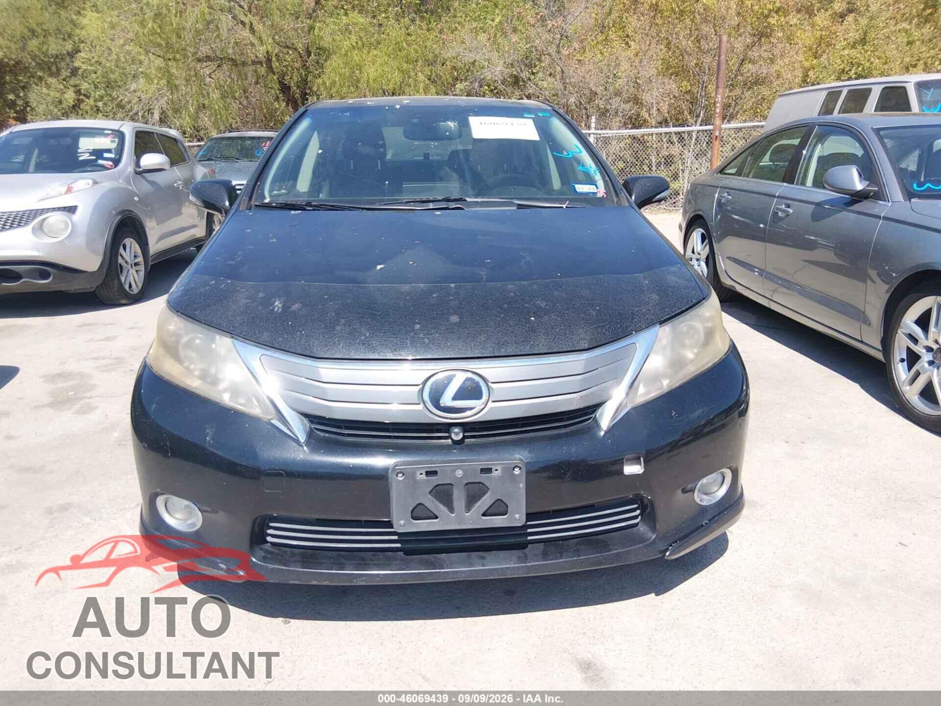 LEXUS HS 250H 2011 - JTHBB1BA1B2046053