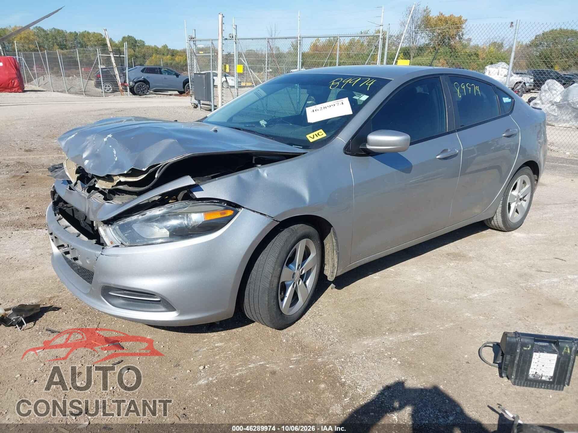 DODGE DART 2015 - 1C3CDFBB9FD132330
