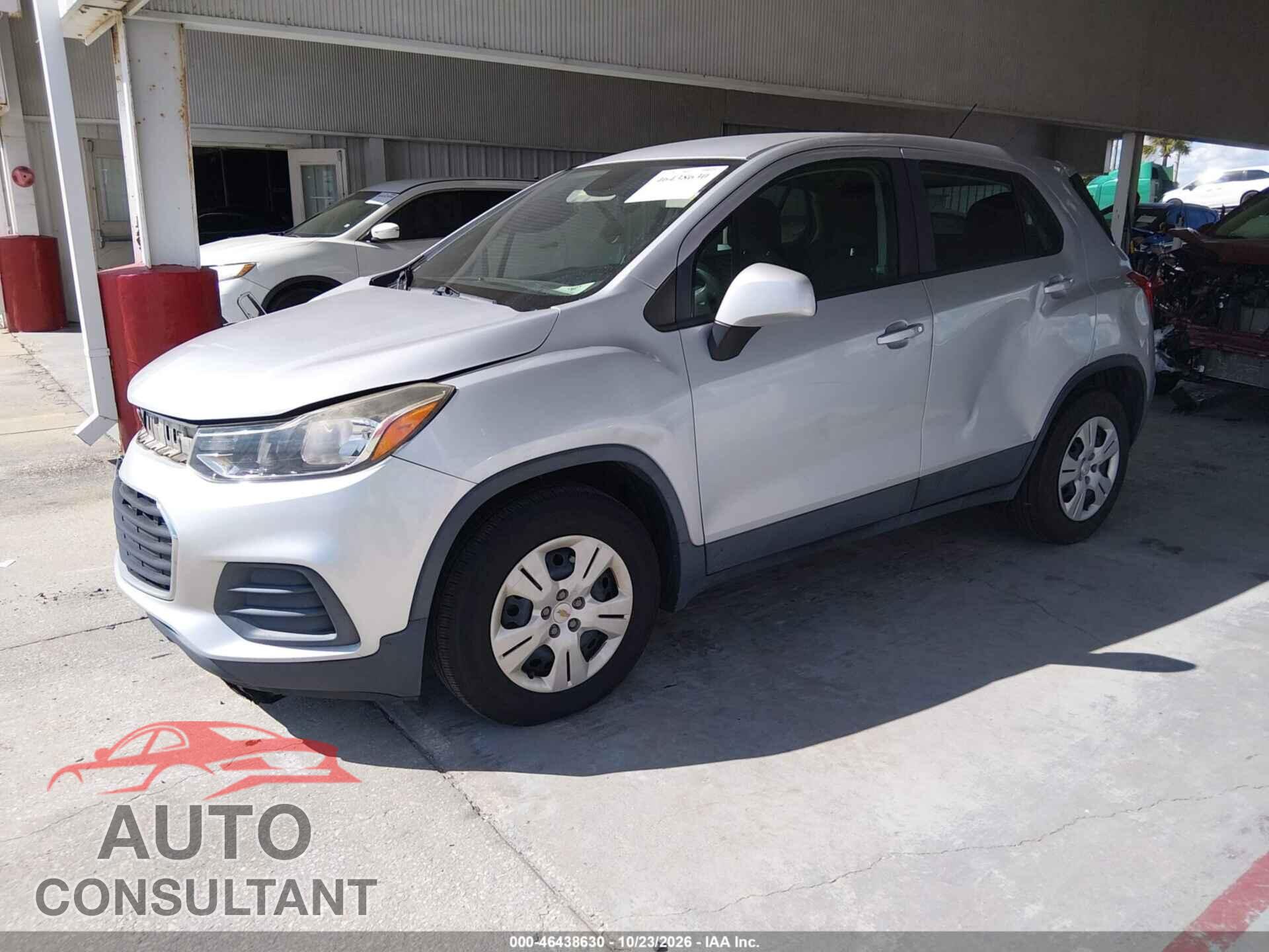 CHEVROLET TRAX 2017 - 3GNCJKSB3HL287778