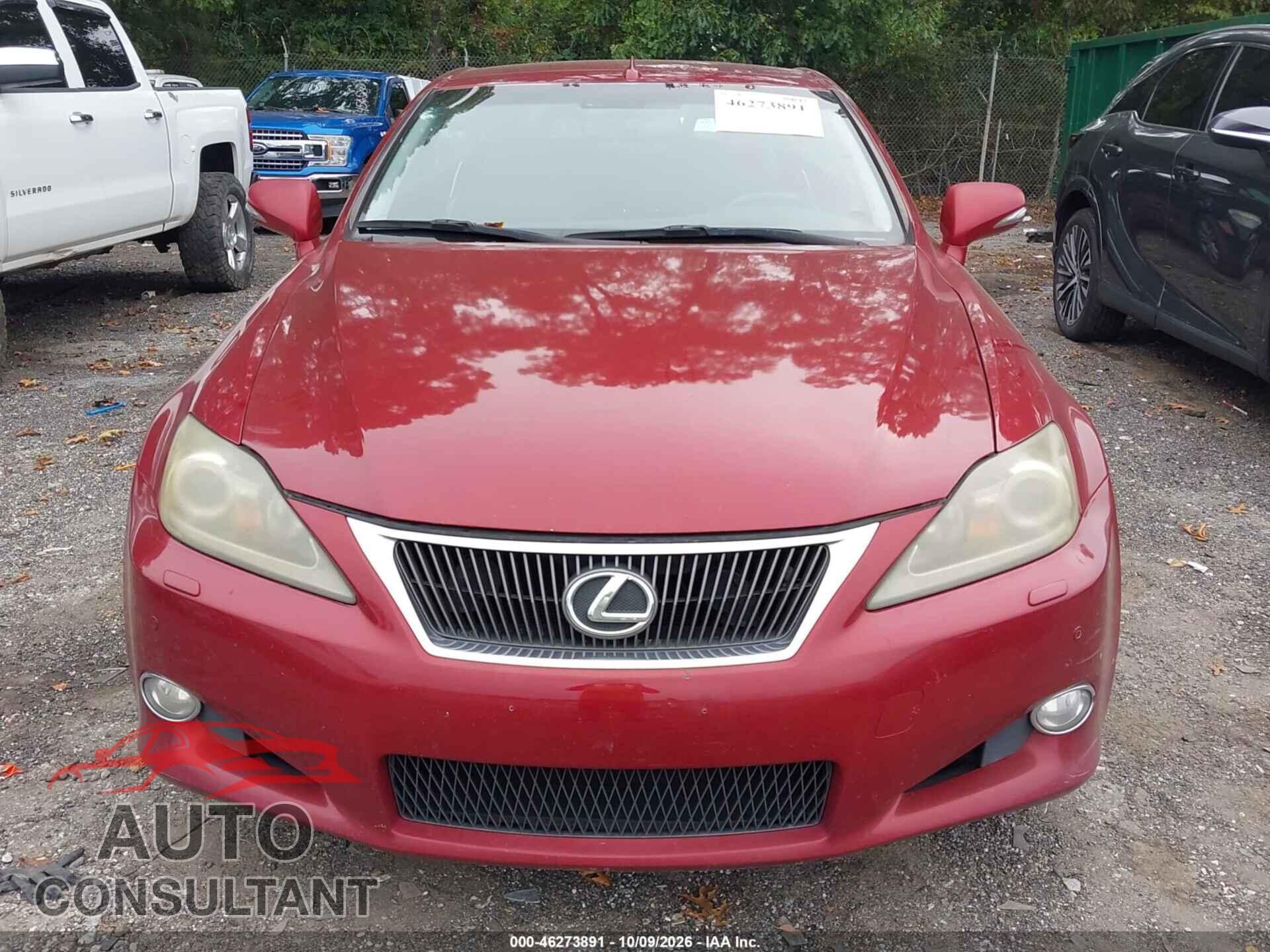 LEXUS IS 250C 2011 - JTHFF2C26B2521148