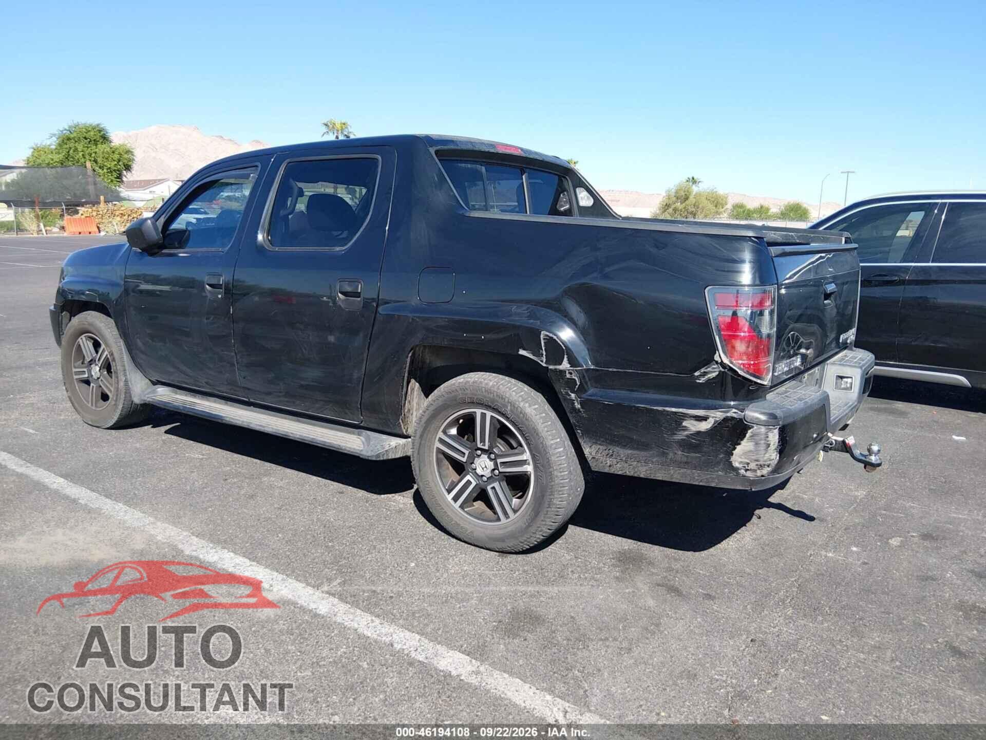 HONDA RIDGELINE 2013 - 5FPYK1F76DB001885