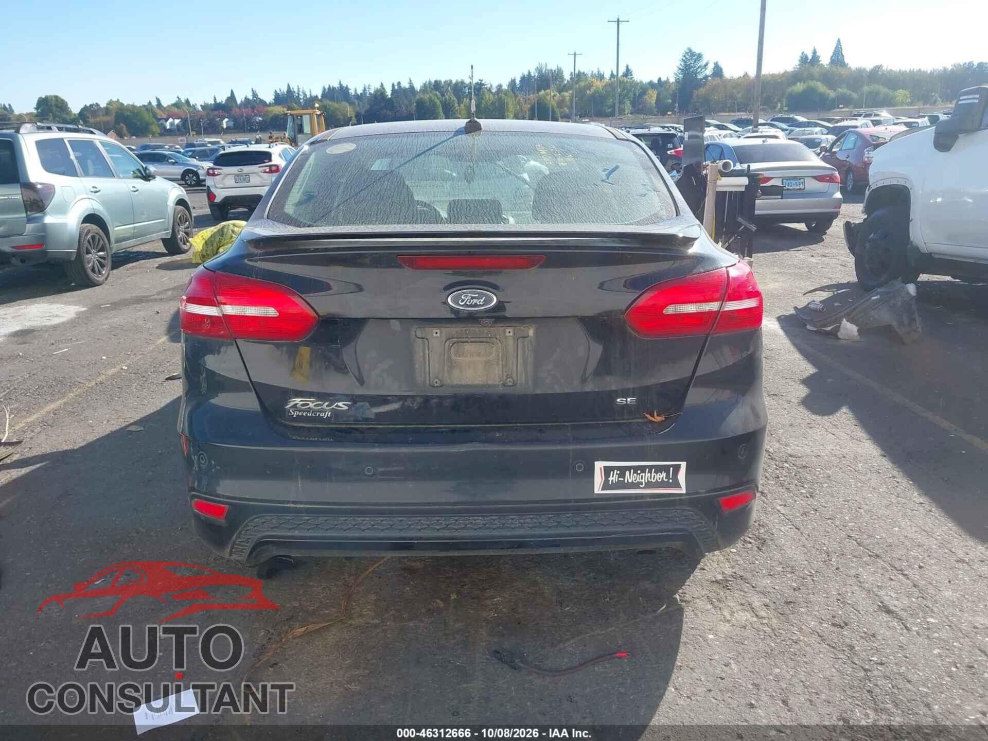 FORD FOCUS 2016 - 1FADP3F24GL279121