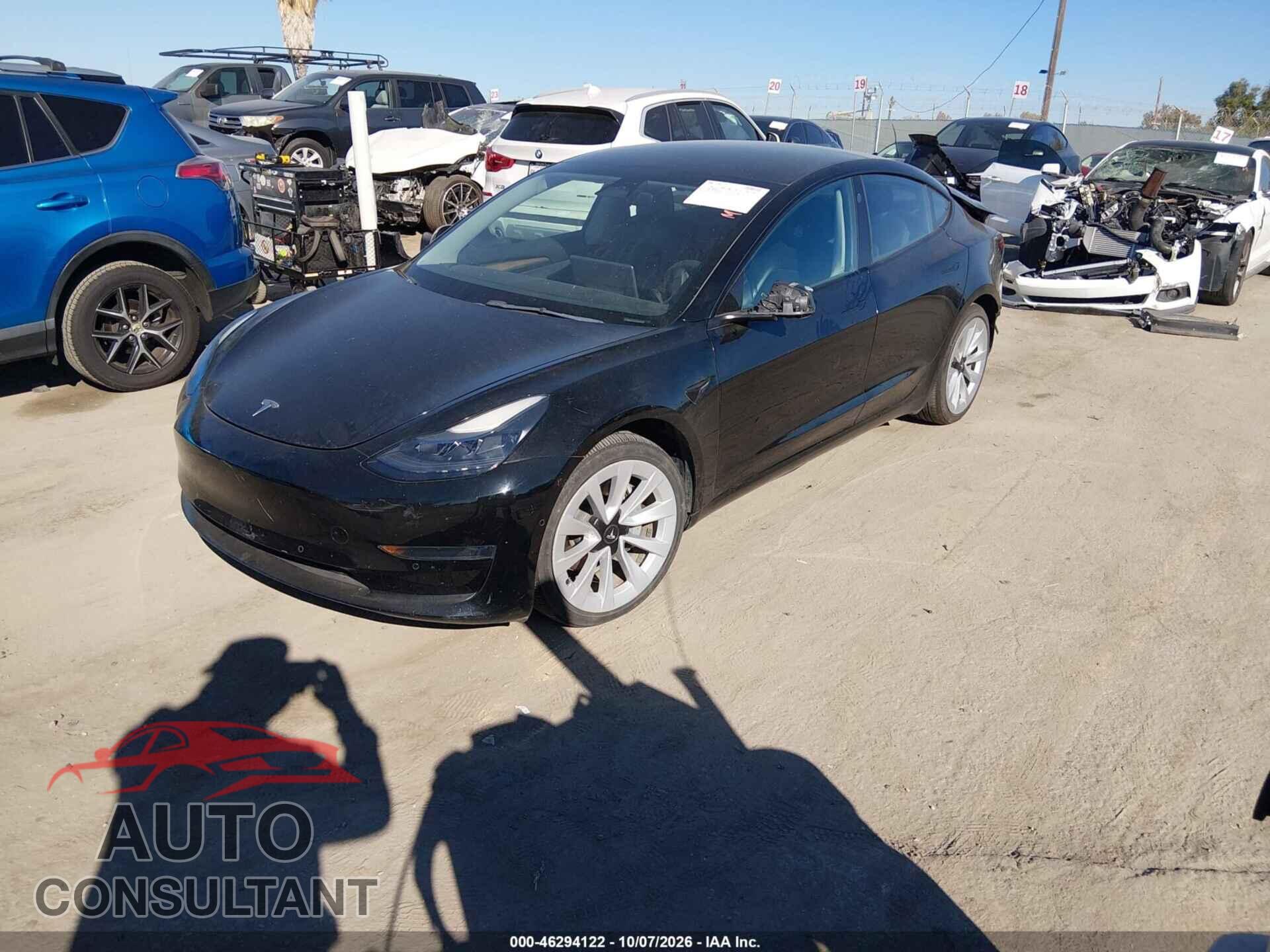 TESLA MODEL 3 2022 - 5YJ3E1EA4NF190111